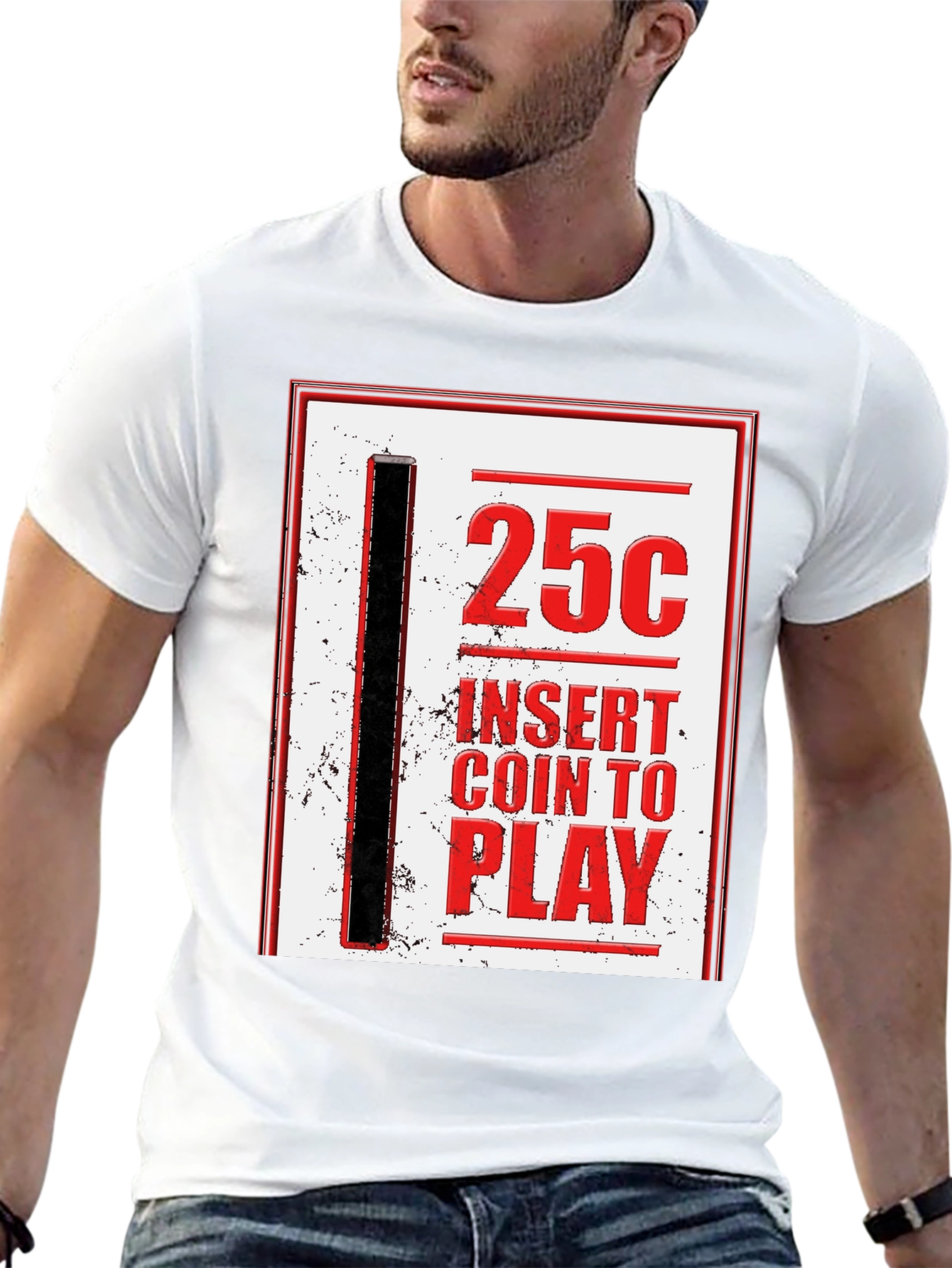 25 Cent Insert Coin to Play Graphic Tee