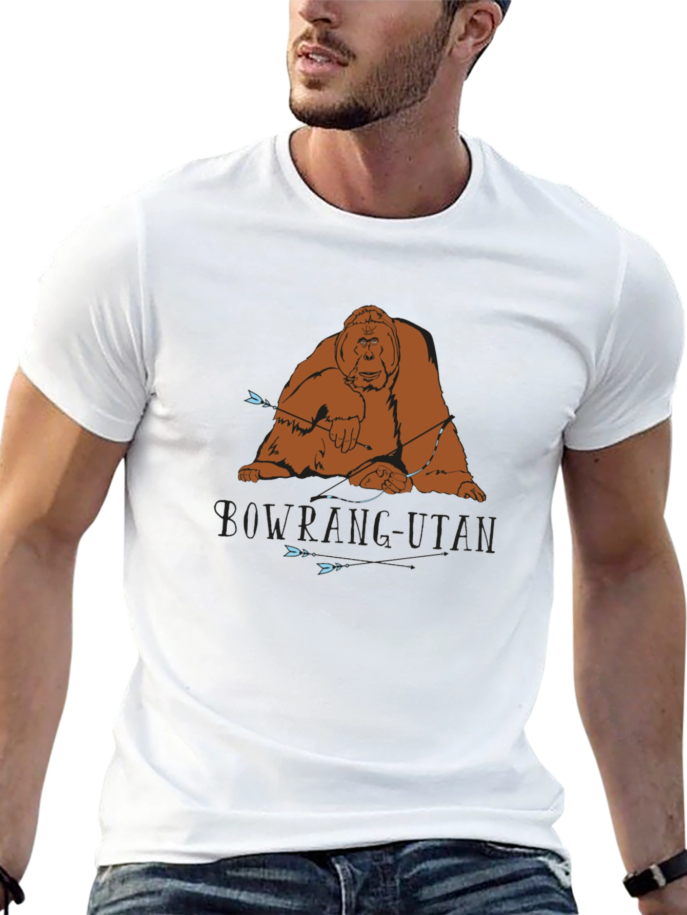 Orangutan Graphic Tee - Black