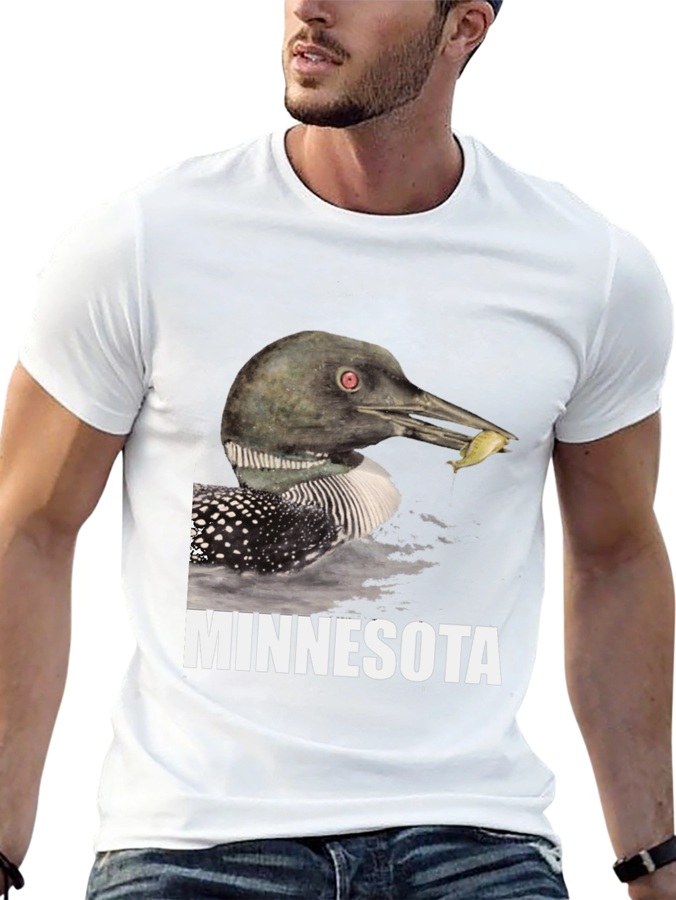 Minnesota Loon Graphic T-Shirt - Black