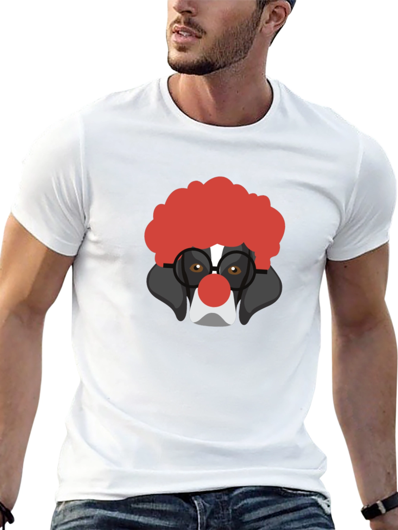 Clown Dog Graphic Tee - Black T-Shirt