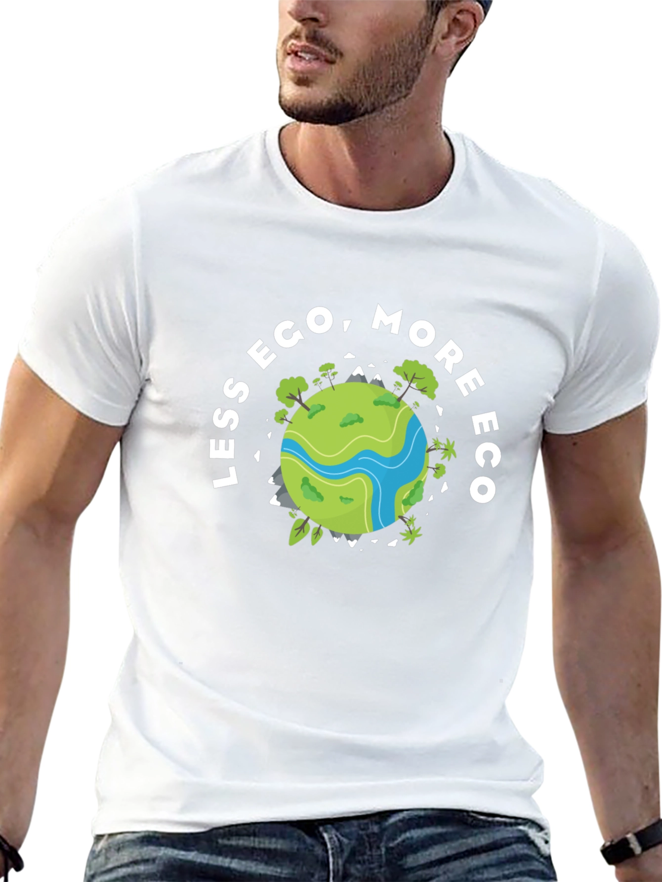 Eco-Friendly Black Graphic T-Shirt