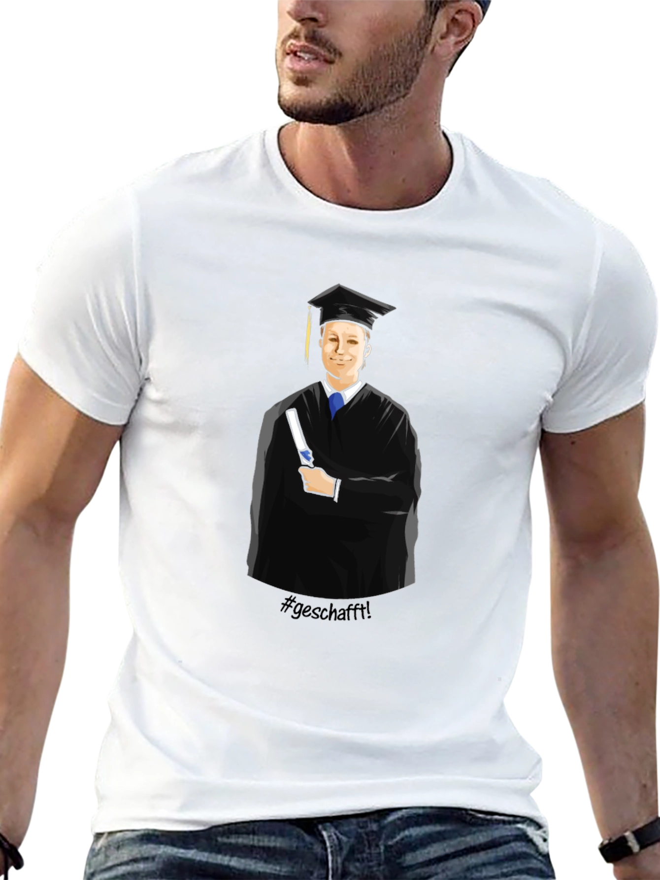 Graduation T-Shirt - #geschafft!