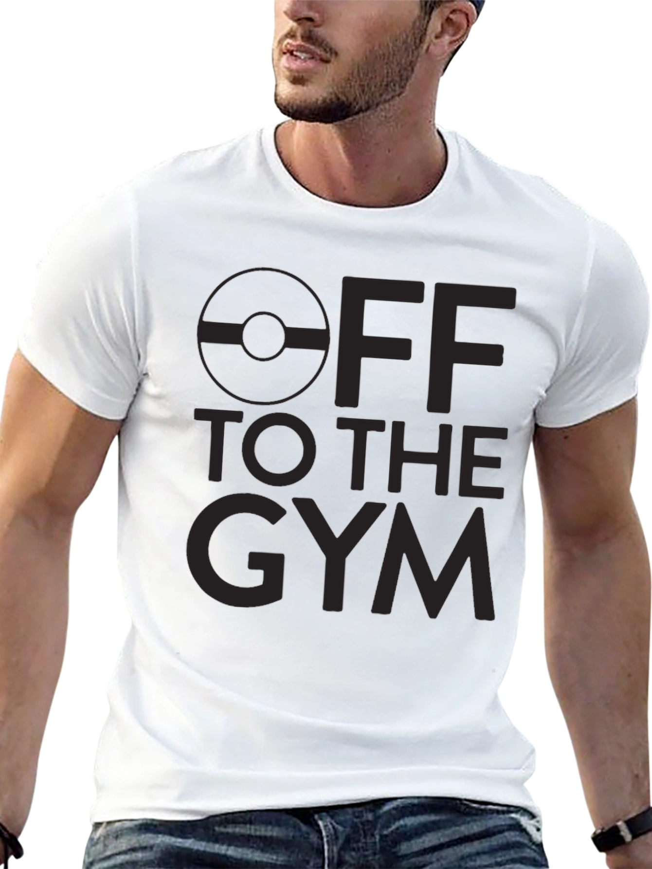Off to the Gym Graphic T-Shirt - Black