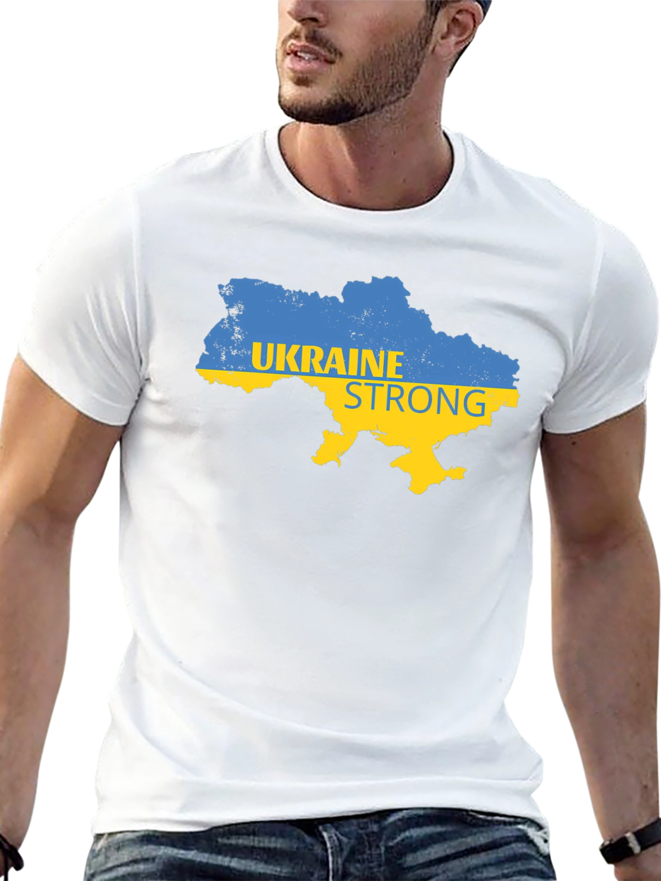 Ukraine Strong Graphic T-Shirt - Support Ukraine