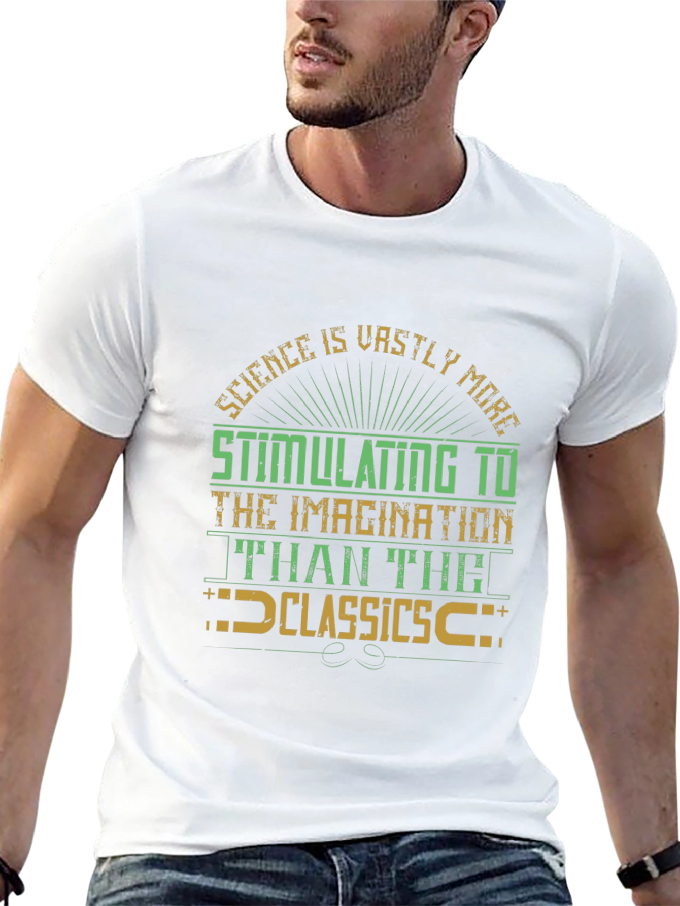 Science vs Classics Graphic T-Shirt