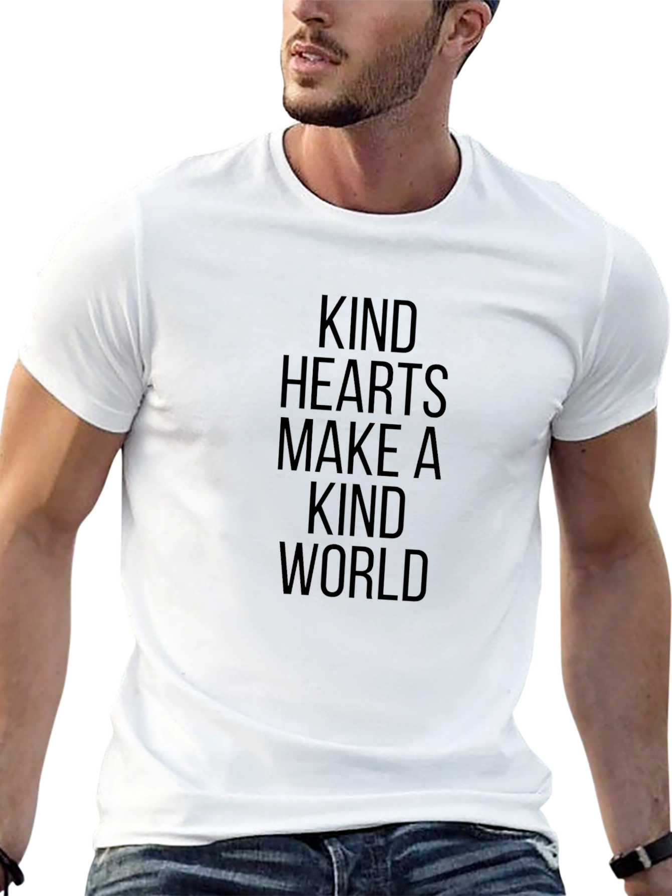 Kind Hearts Graphic Tee - Black