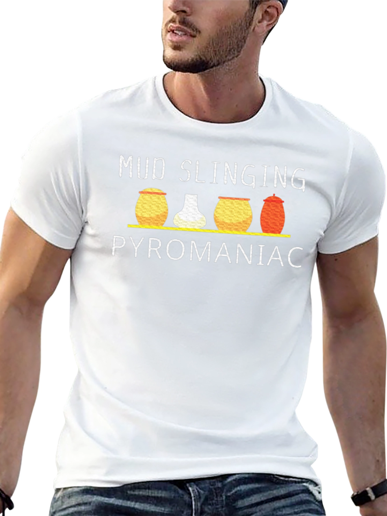 Mud Slinging Pyromaniac T-Shirt Funny Graphic Tee