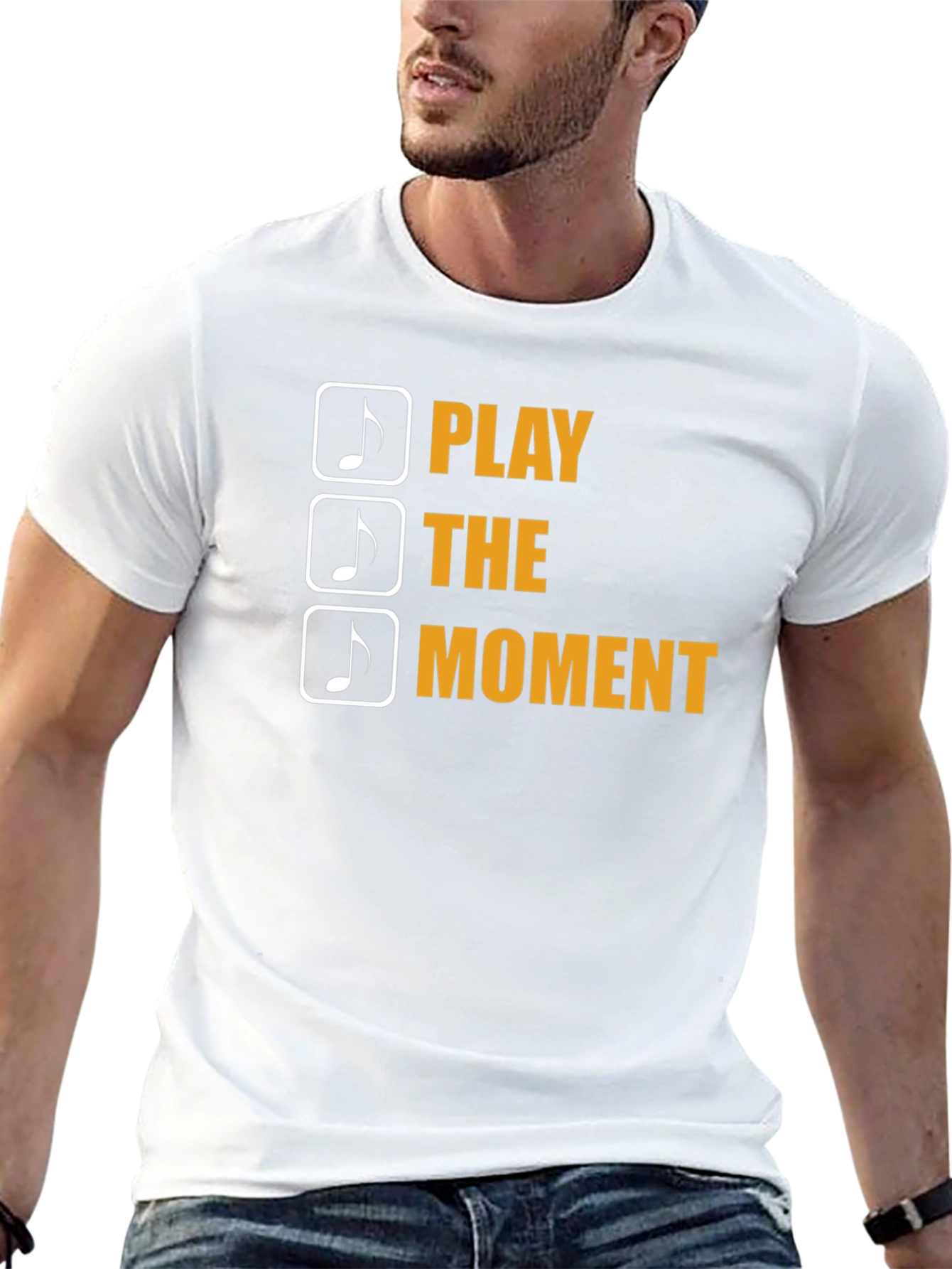 Play the Moment Black Graphic Tee