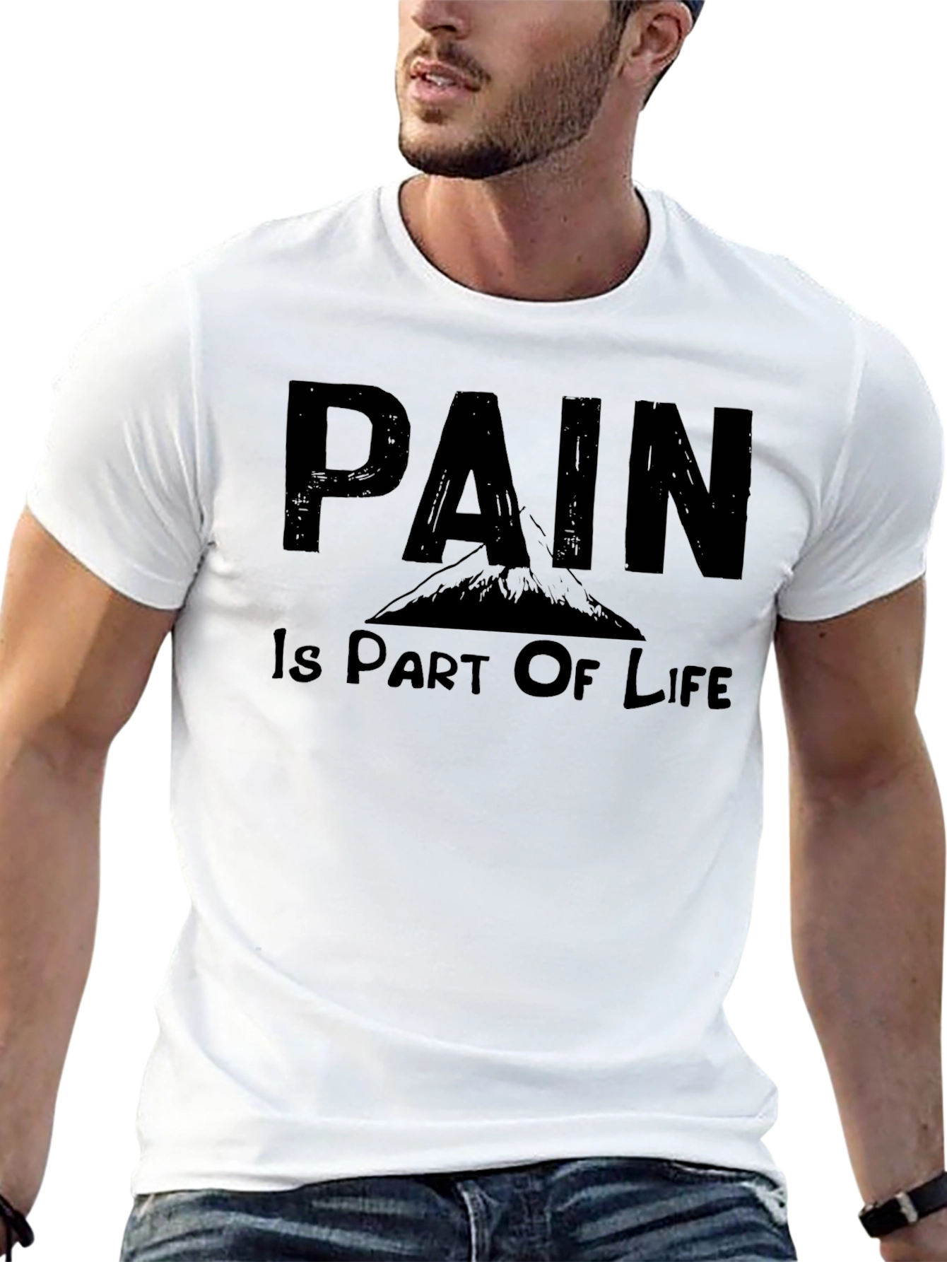 Pain is Part of Life Graphic Tee - Black