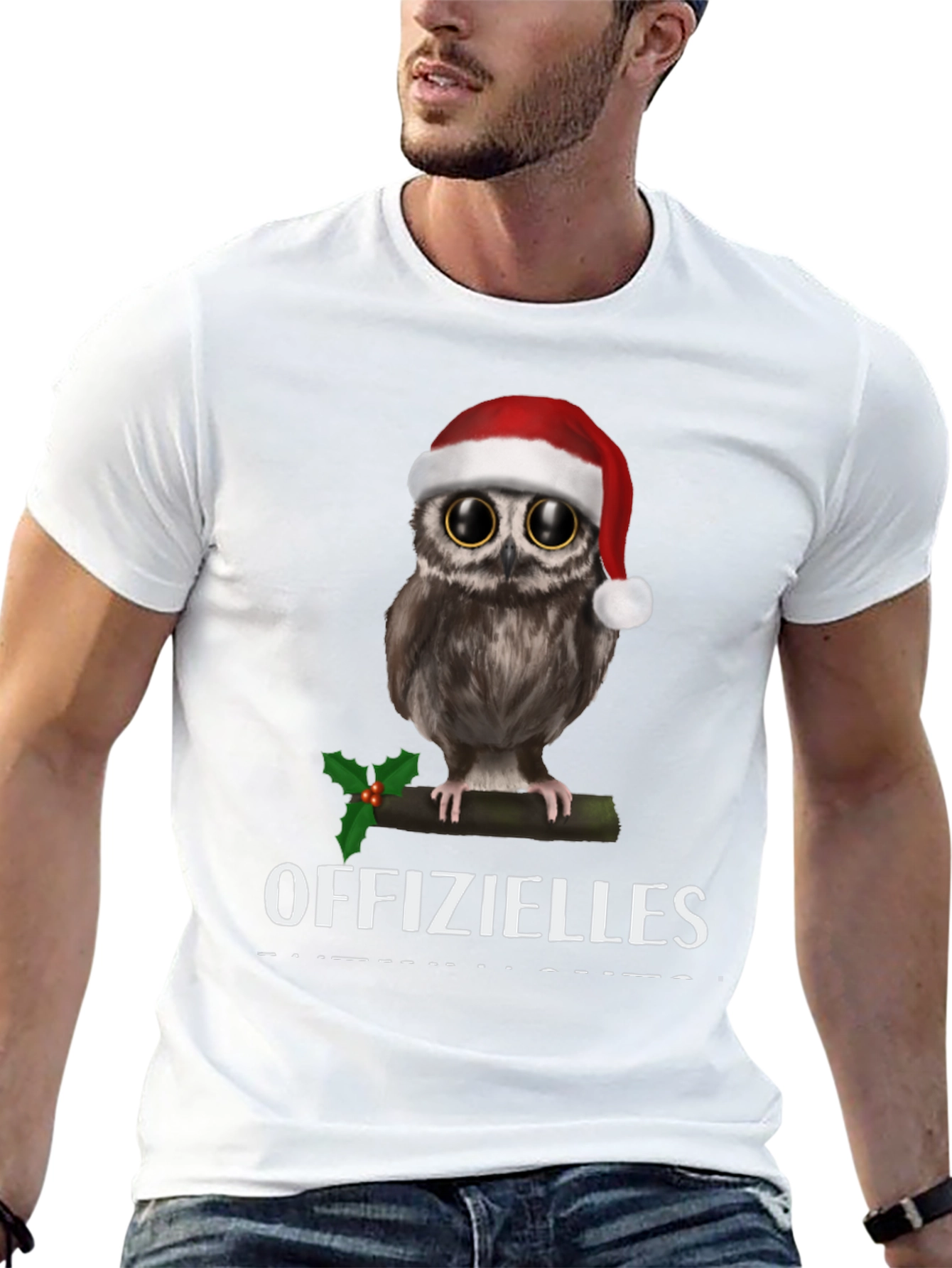 Festive Owl T-Shirt: Offizielles Christmas Cheer!