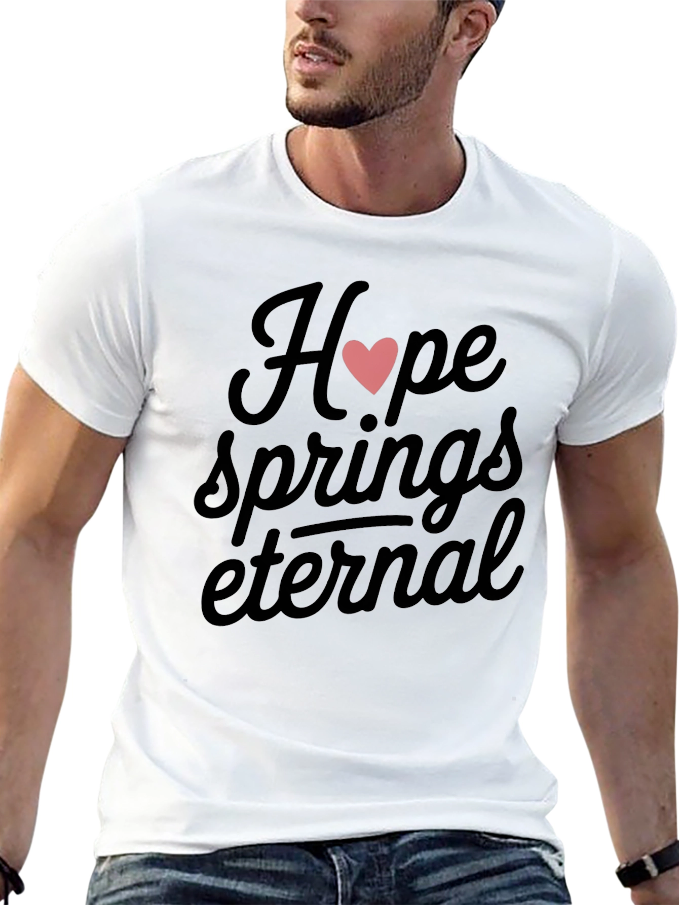 Hope Springs Eternal Graphic Tee - Black