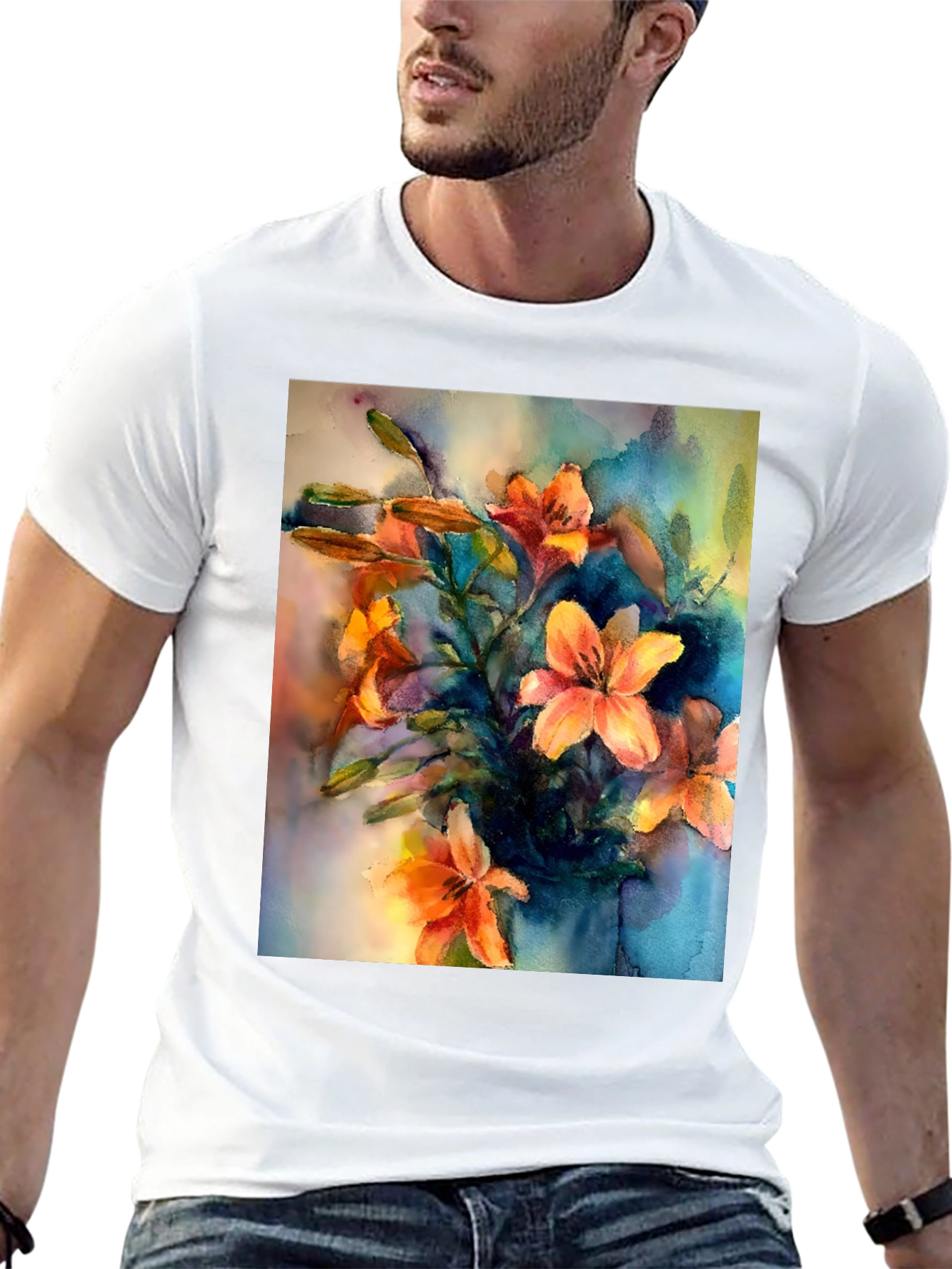 Floral Watercolor T-Shirt