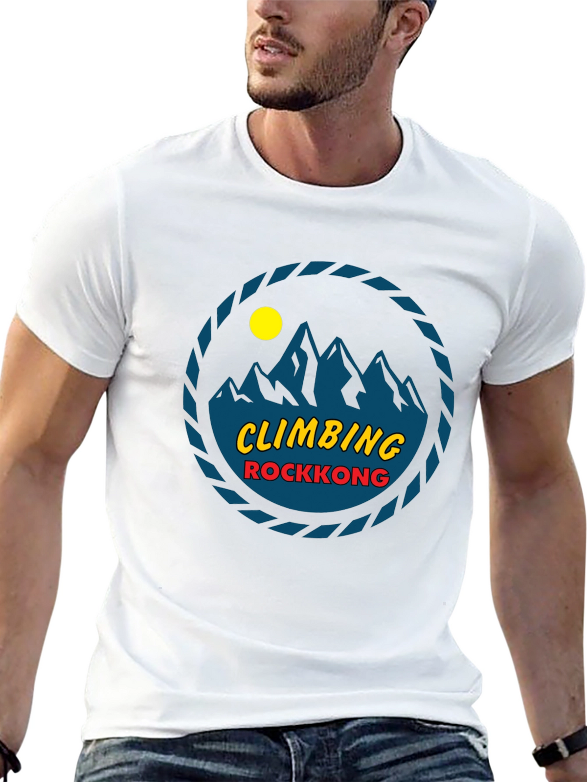 Climbing Rockkong Black Graphic Tee