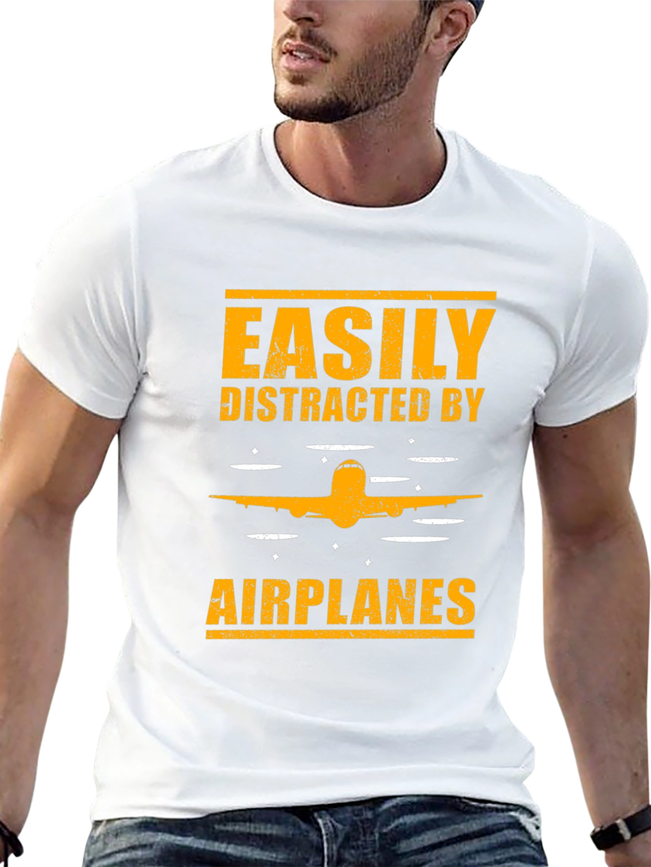 Easily Distracted by Airplanes T-Shirt