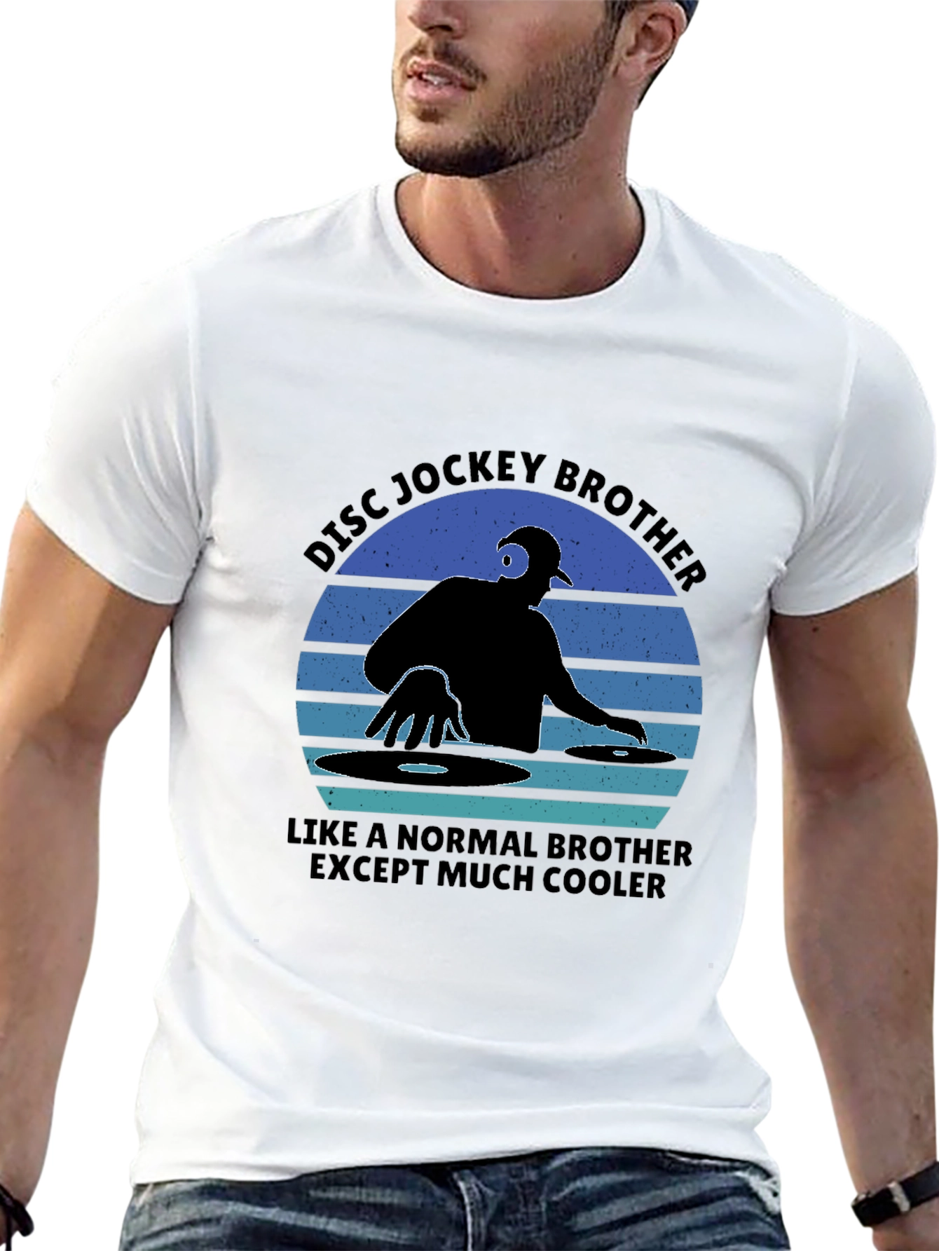 Cool Disc Jockey Brother Graphic Tee