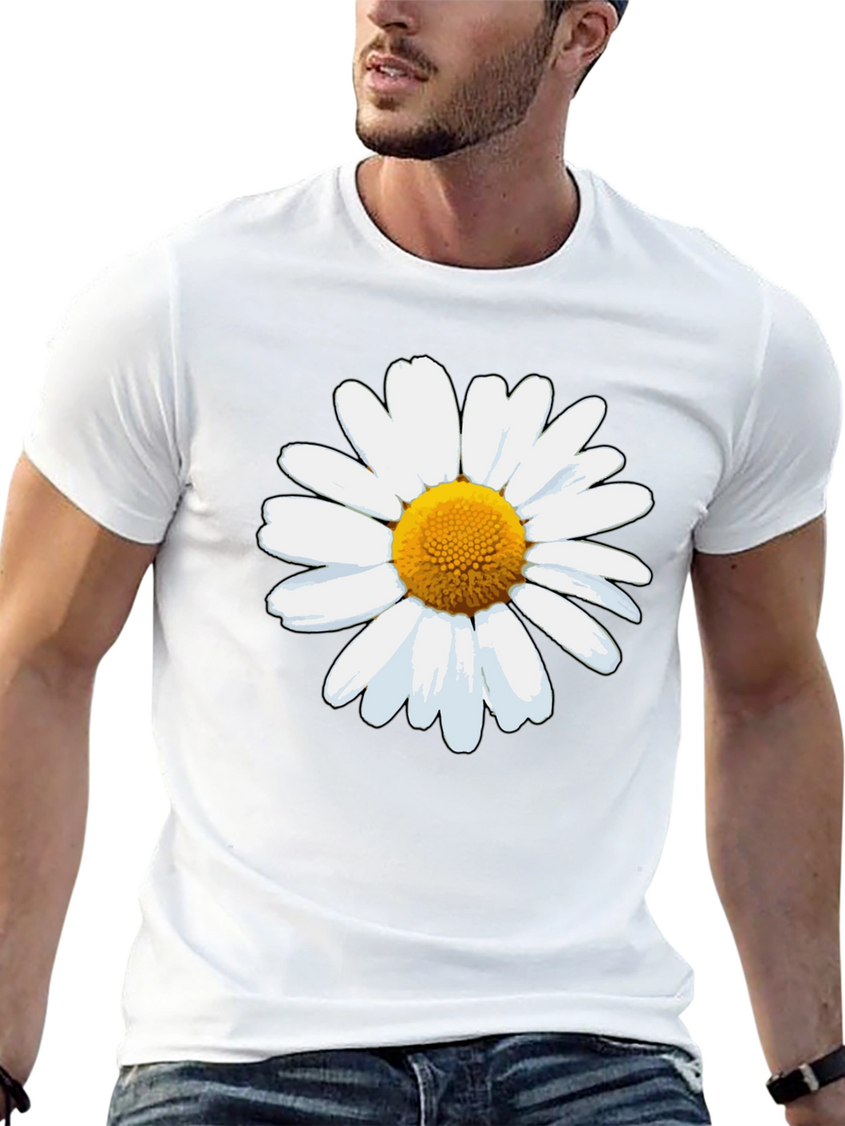 Daisy Graphic Tee - Classic Black T-Shirt
