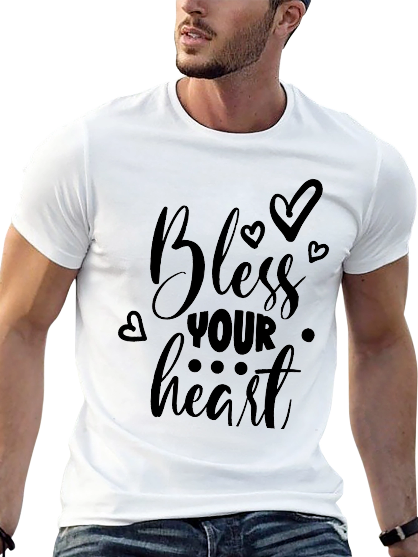 Bless Your Heart Graphic Tee - Black T-Shirt