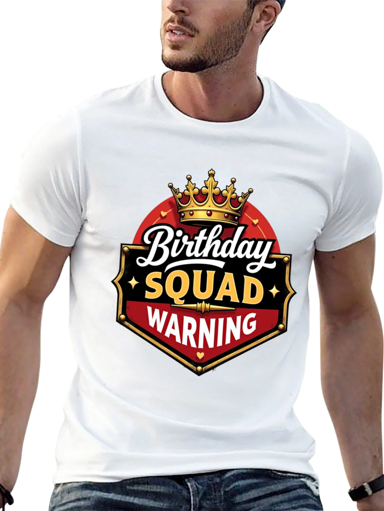 Birthday Squad Warning T-Shirt