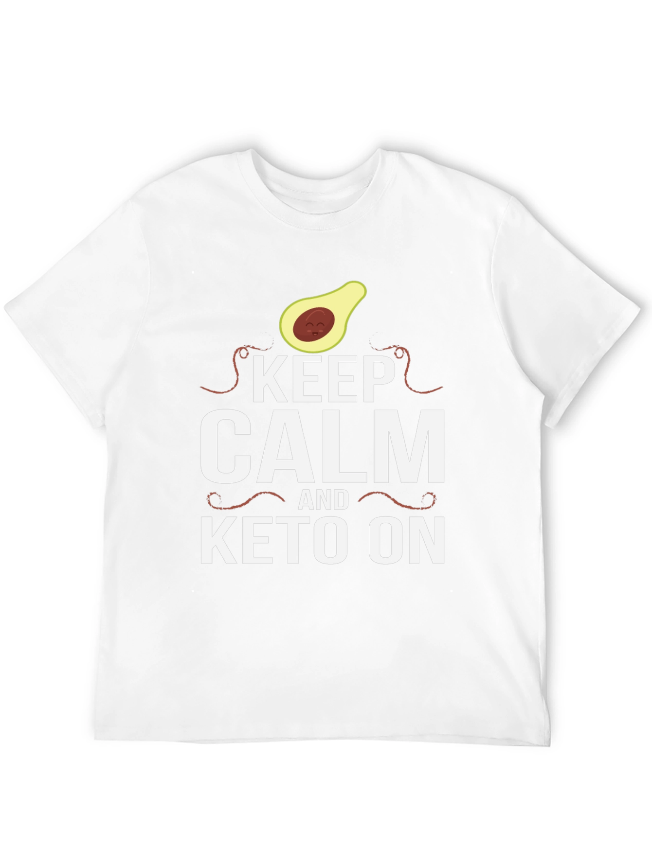 Keep Calm and Keto On Black T-Shirt