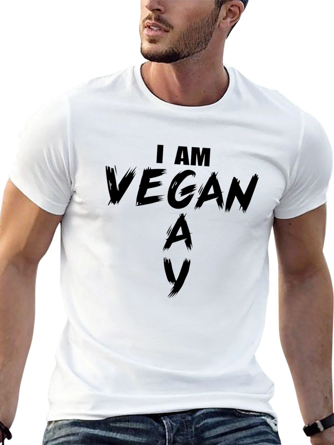 I Am Vegan Black T-Shirt