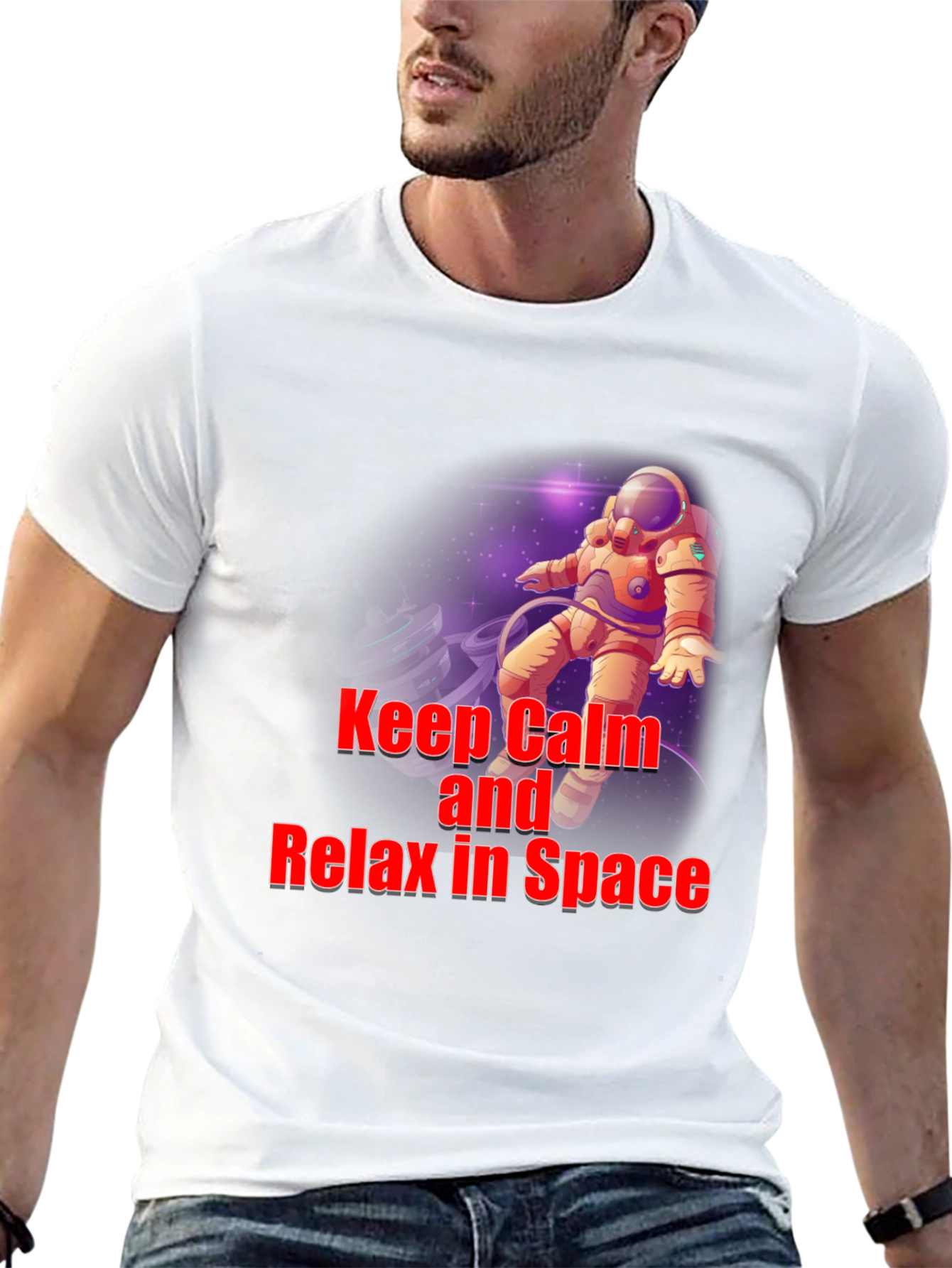 Keep Calm Astronaut T-Shirt - Space Design