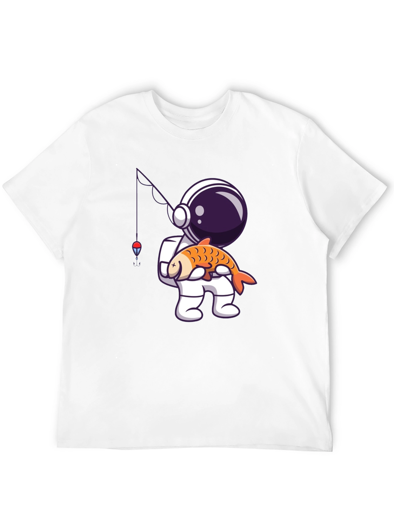 Astronaut Fishing T-Shirt - Space Angler Tee