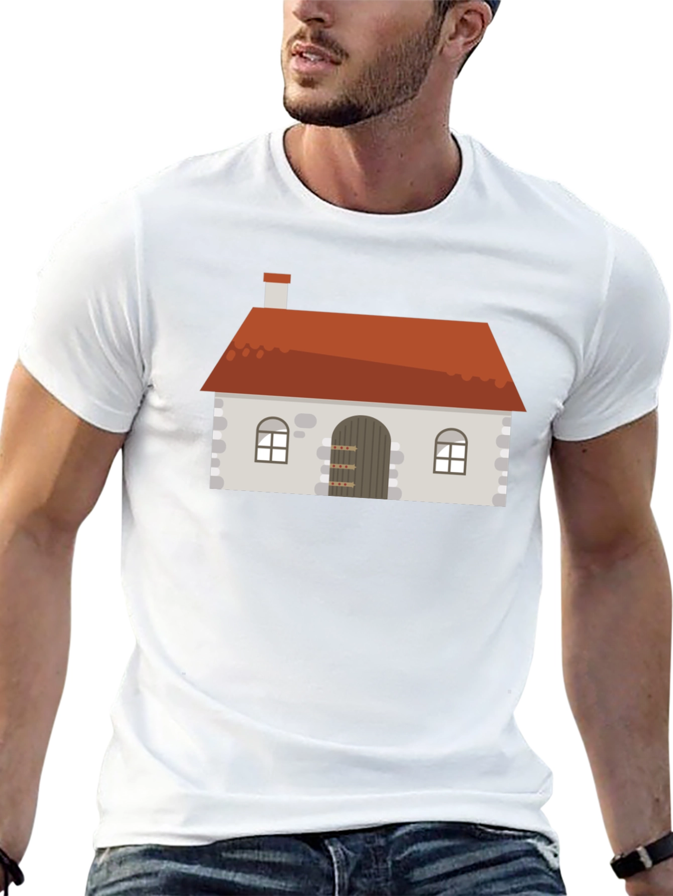 House Graphic Black T-Shirt