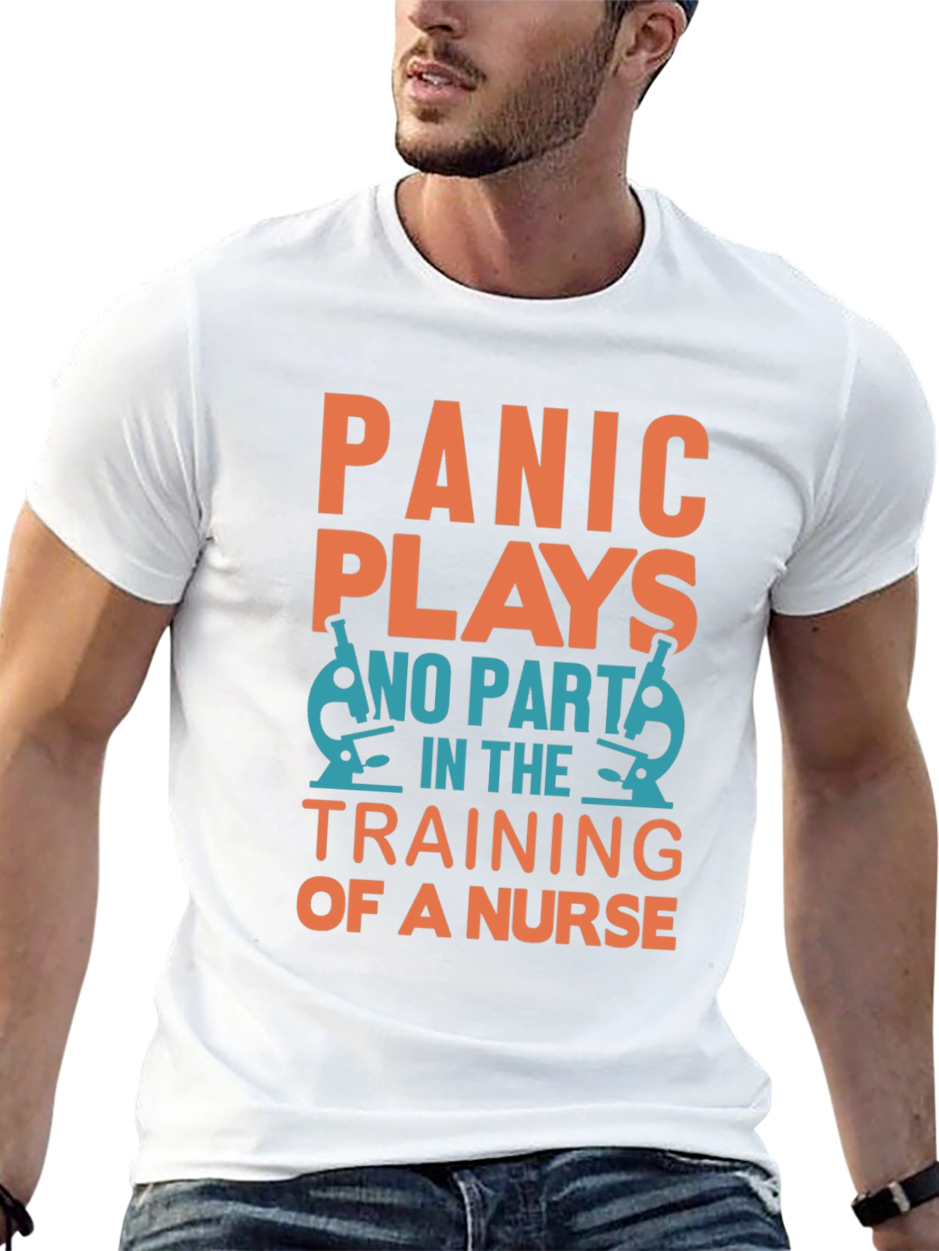 Nurse Training T-Shirt - Panic Plays No Part