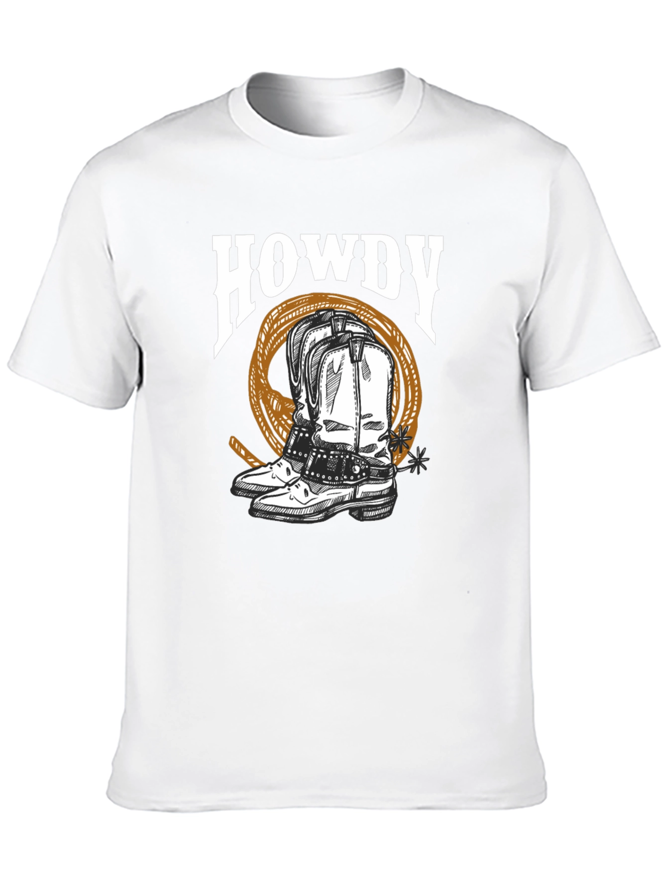 Howdy Cowboy Boots Graphic Tee