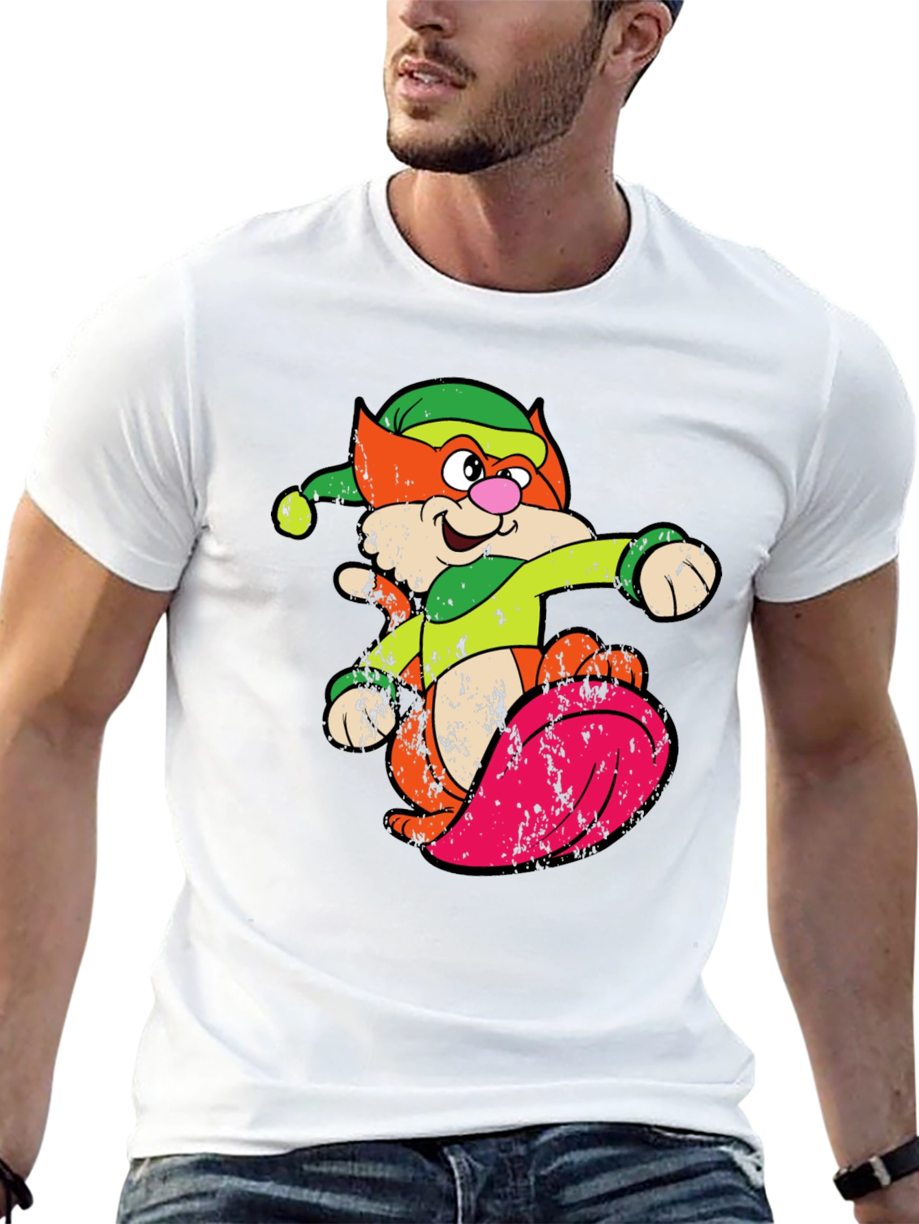 Retro Cartoon Cat T-Shirt