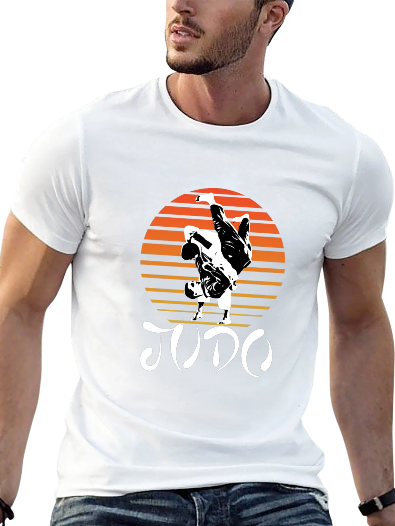 Judo Sunset Graphic T-Shirt - Martial Arts Tee