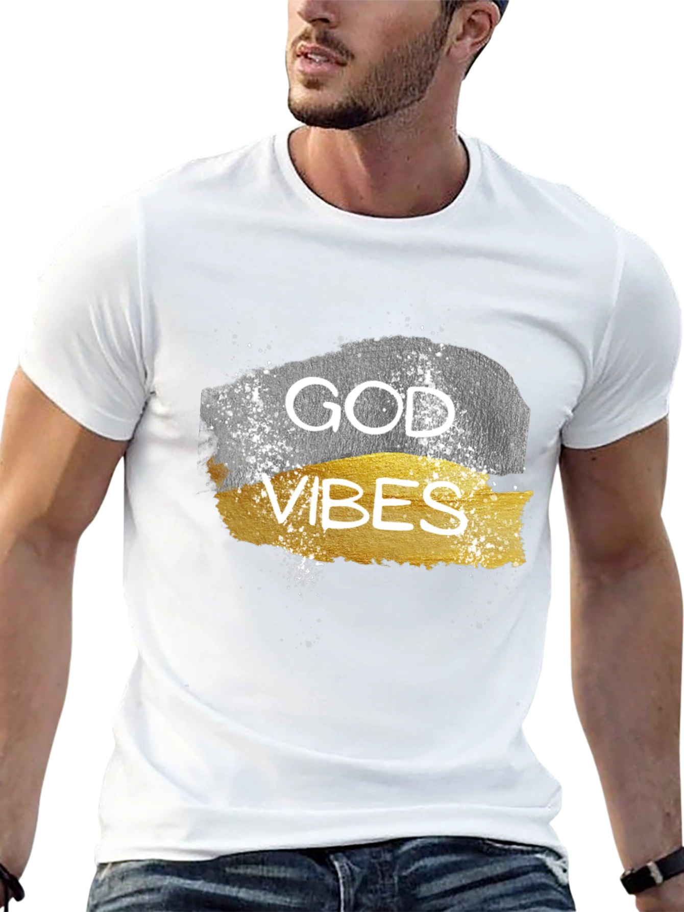 God Vibes Graphic T-Shirt - Casual Wear