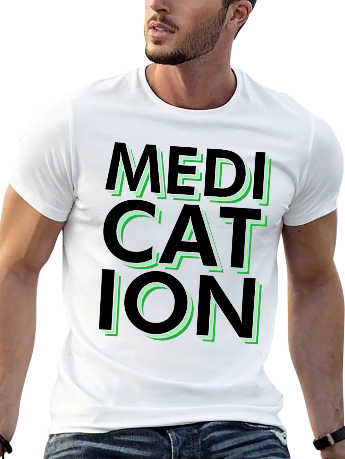 Medication Graphic Tee - Trendy Statement Shirt