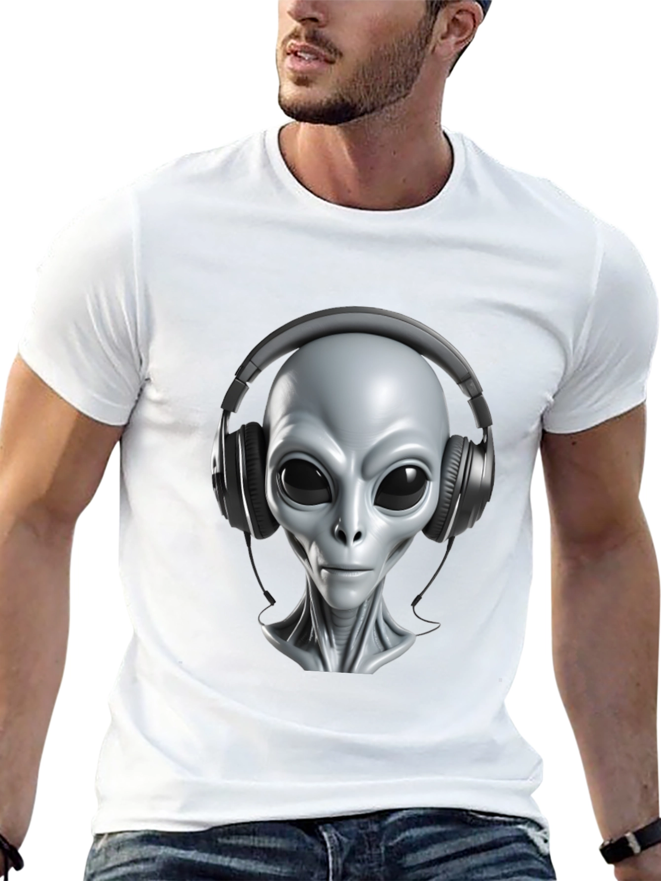 Alien DJ T-Shirt - Extraterrestrial Beats