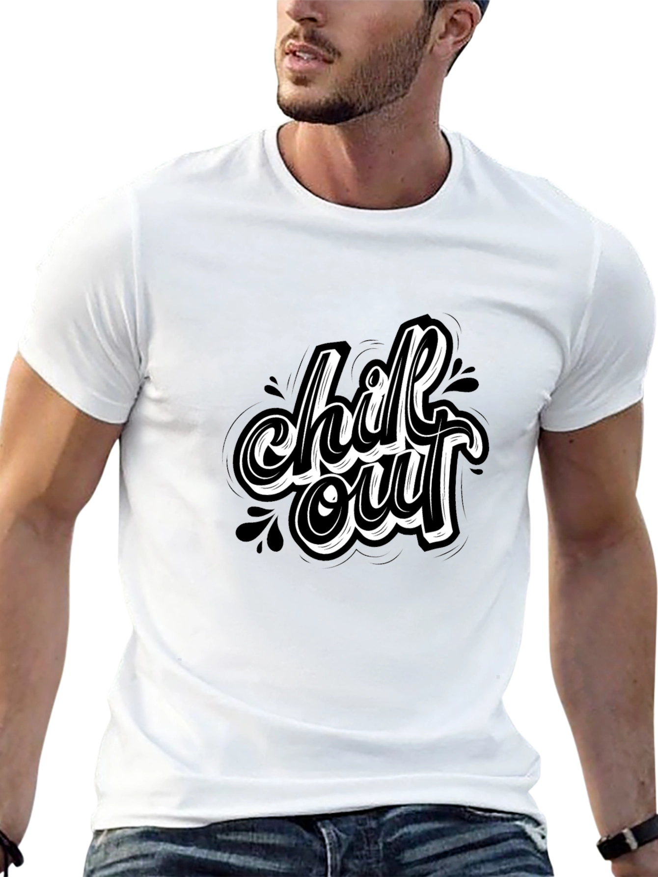Chill Out Black T-Shirt