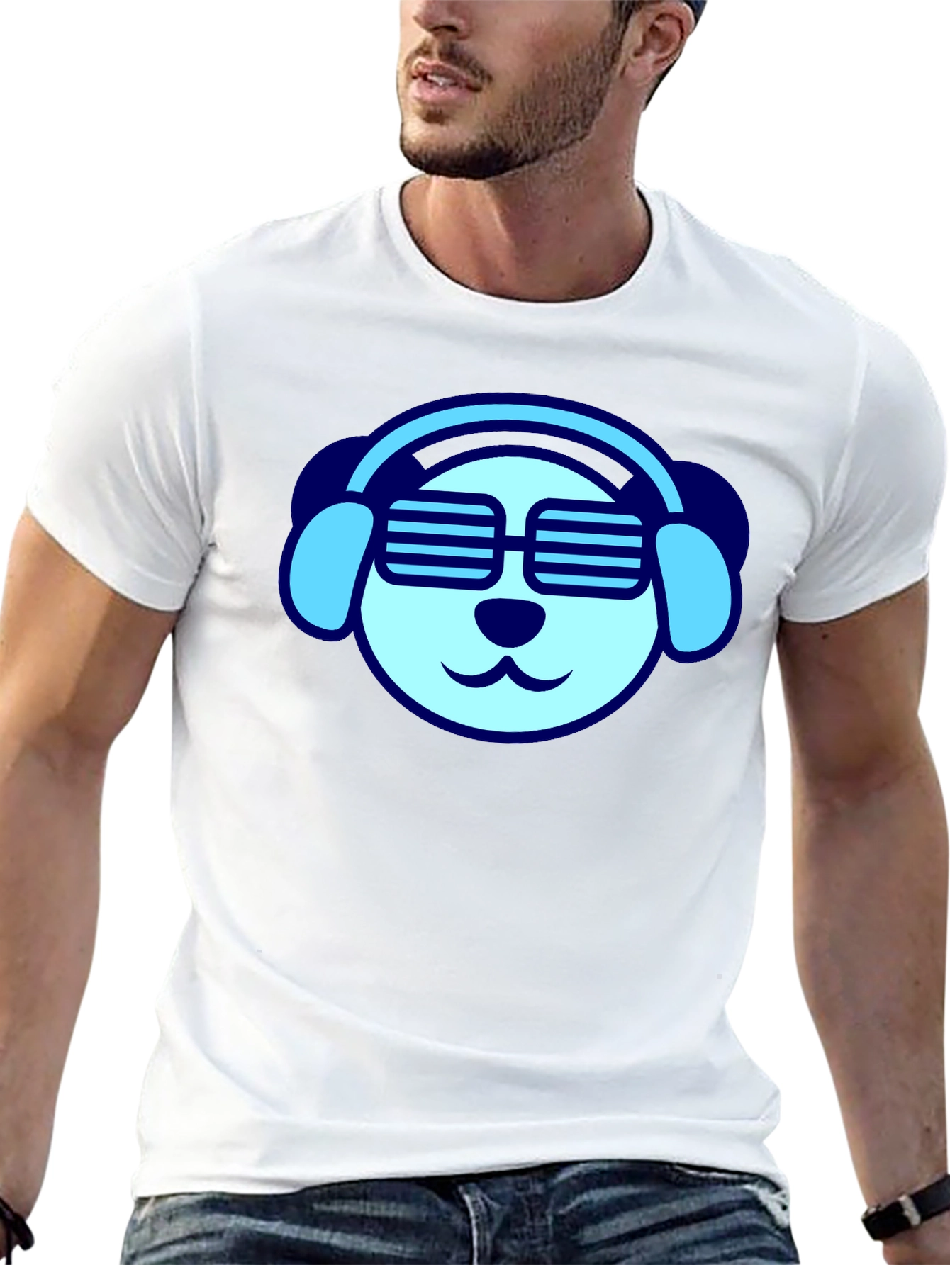 Cool Dog Tee - Headphones & Shades