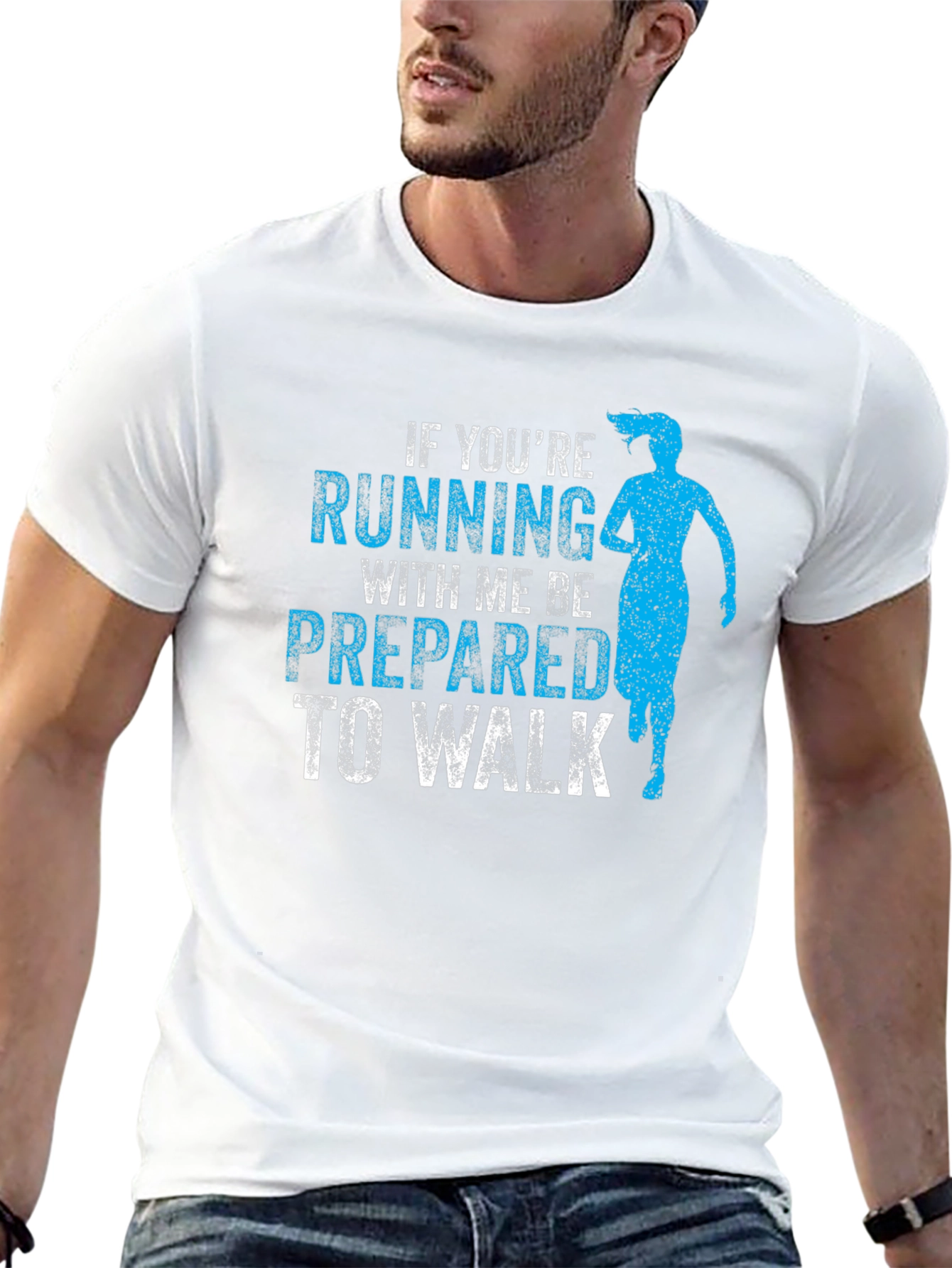 Funny Running T-Shirt - If Youre Running With Me...