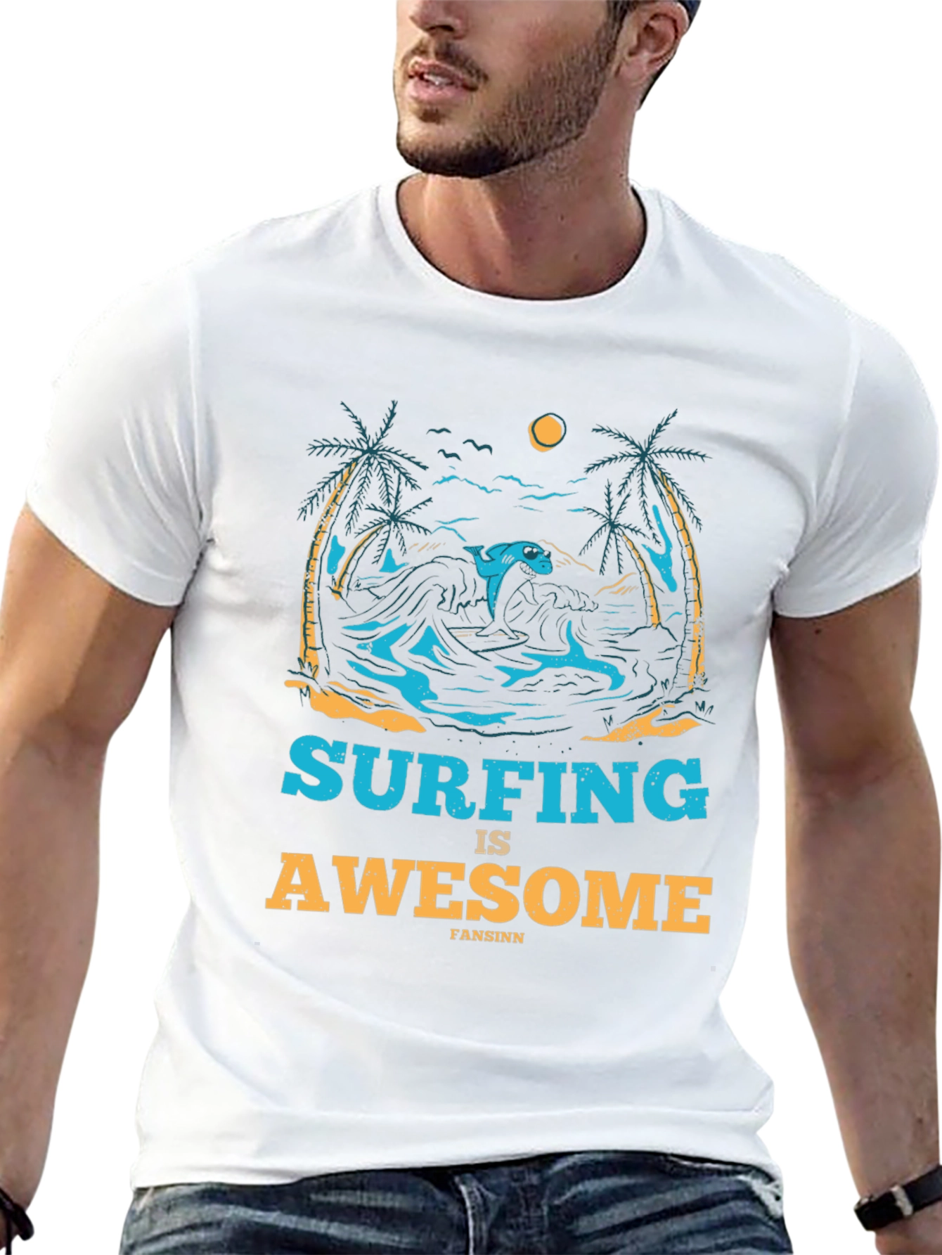 Surfing is Awesome T-Shirt
