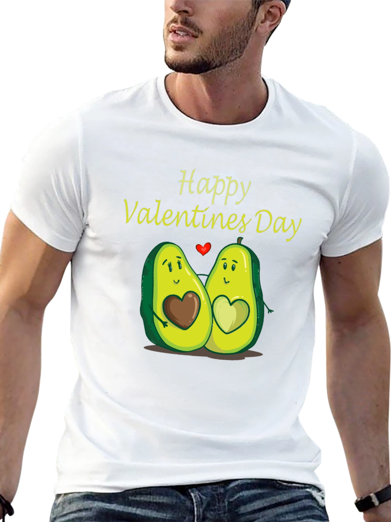 Happy Valentines Day Avocado Couple T-Shirt