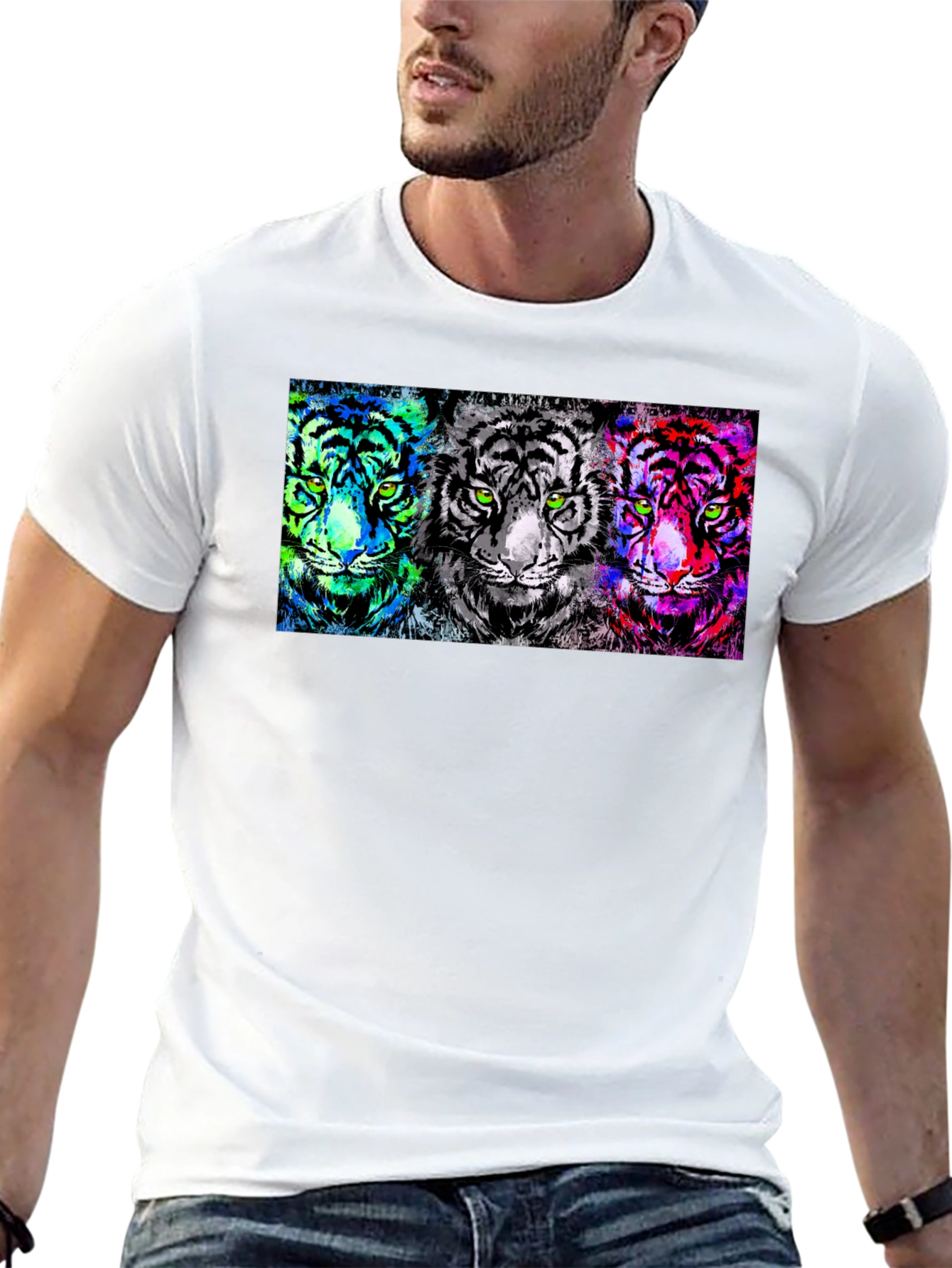 Neon Tiger Trio Graphic Tee