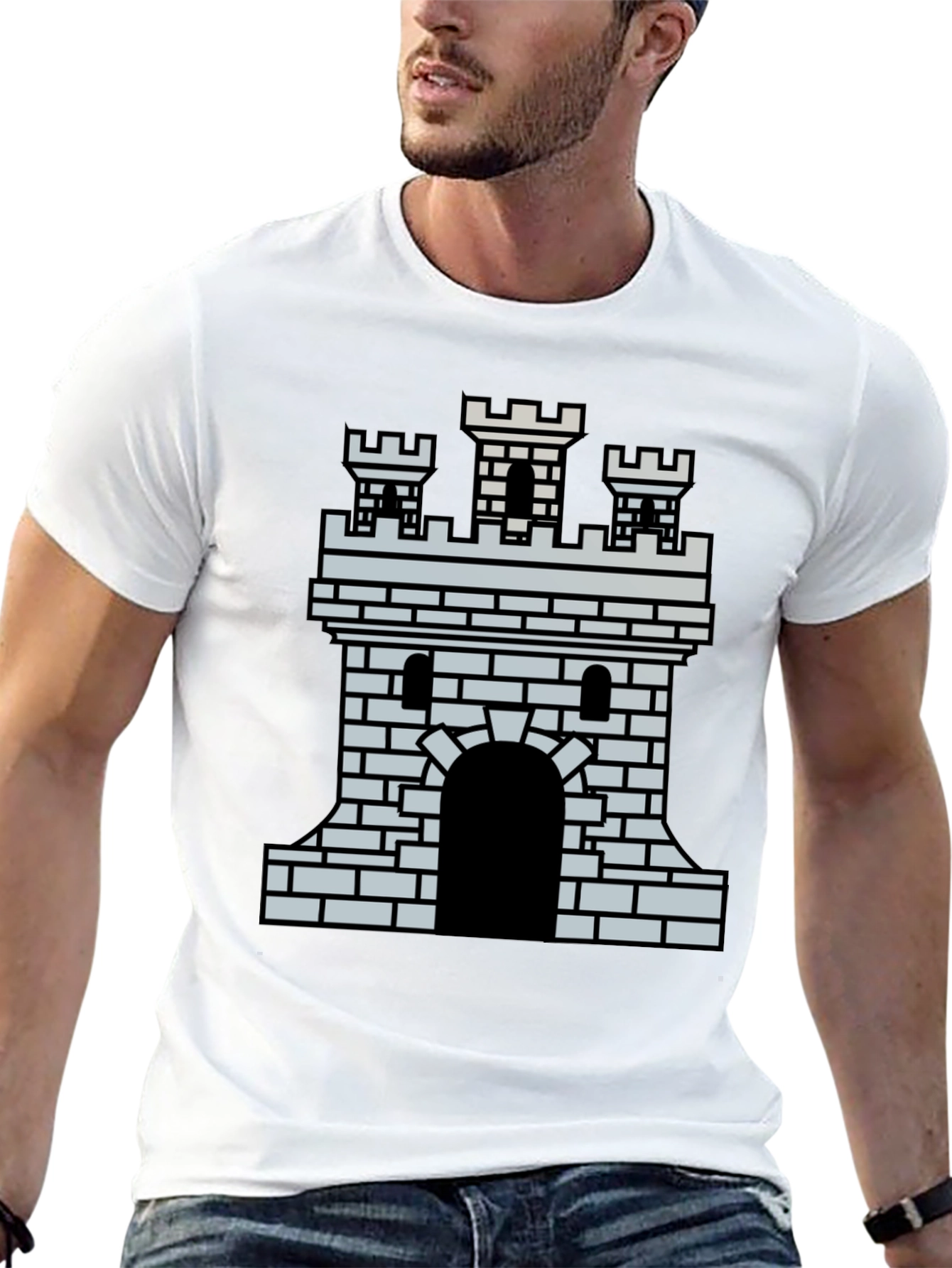 Castle Graphic T-Shirt - Medieval Fortress Tee