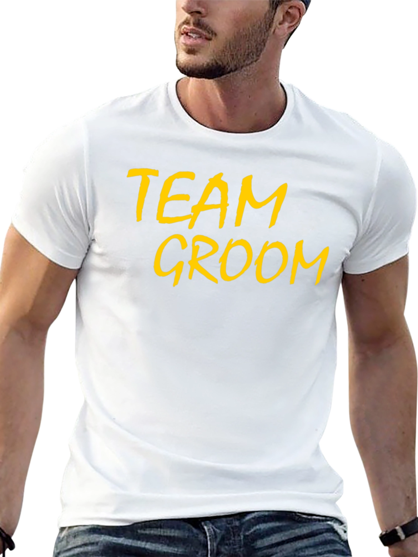 Team Groom T-Shirt - Black Bachelor Party Tee