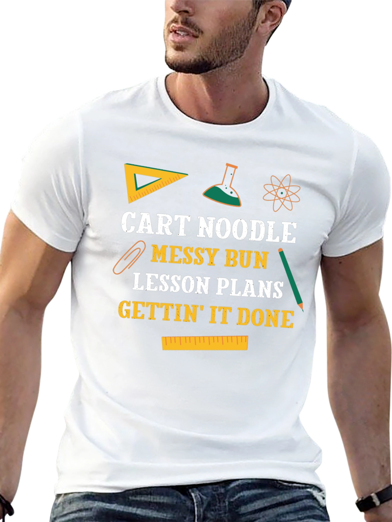 Cart Noodle Messy Bun T-Shirt