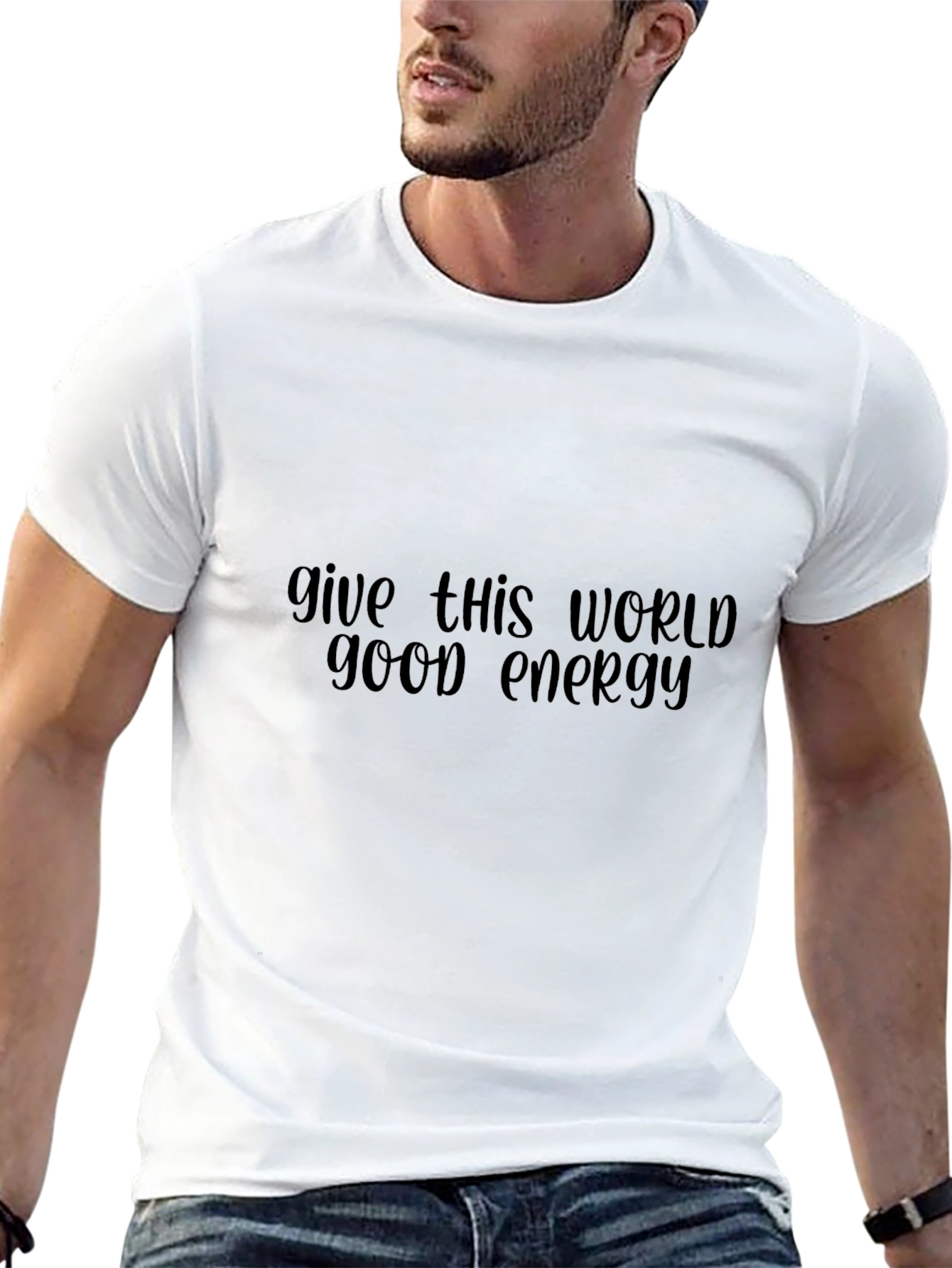 Give This World Good Energy T-Shirt - Black