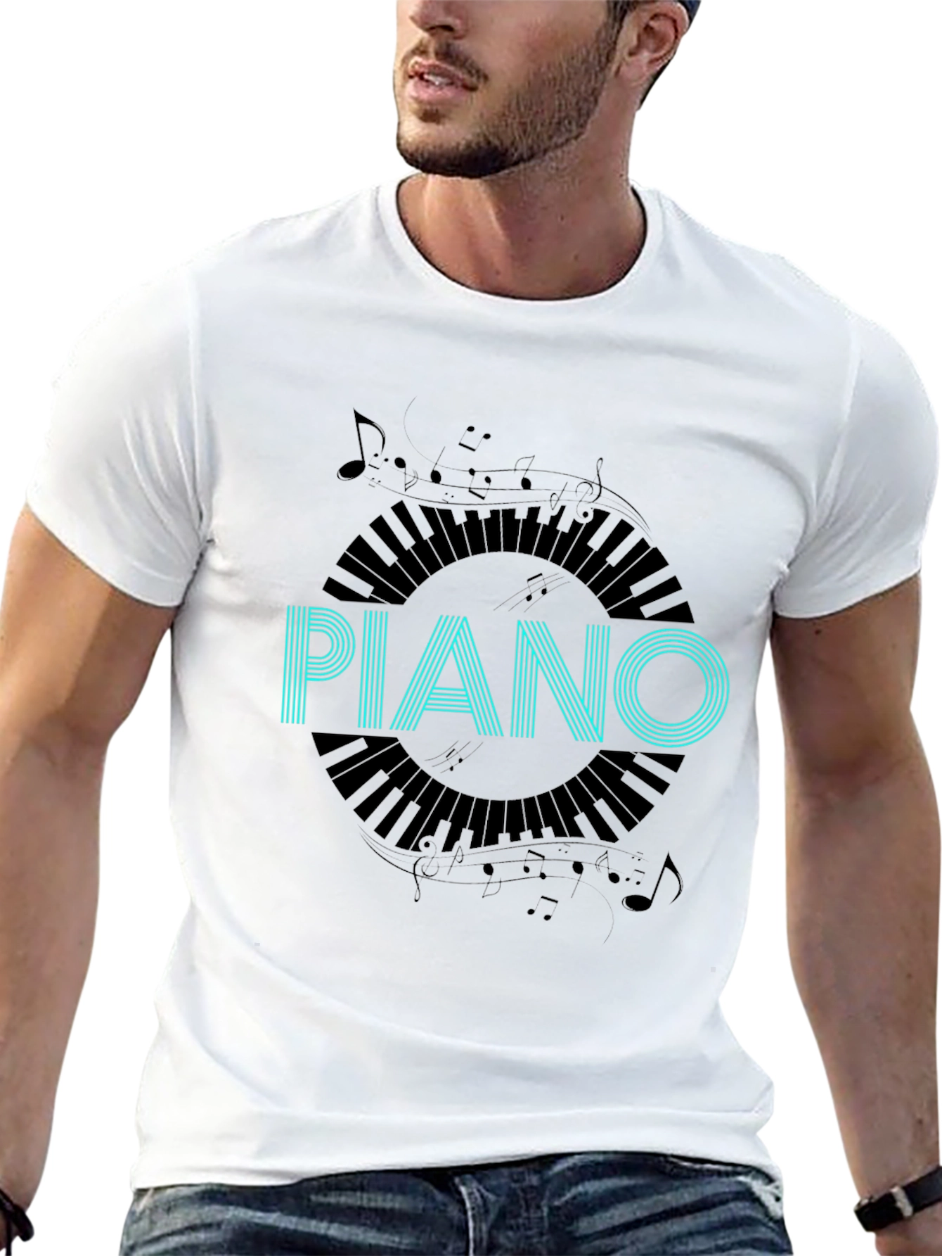 Piano Keys T-Shirt - Music Lover Tee