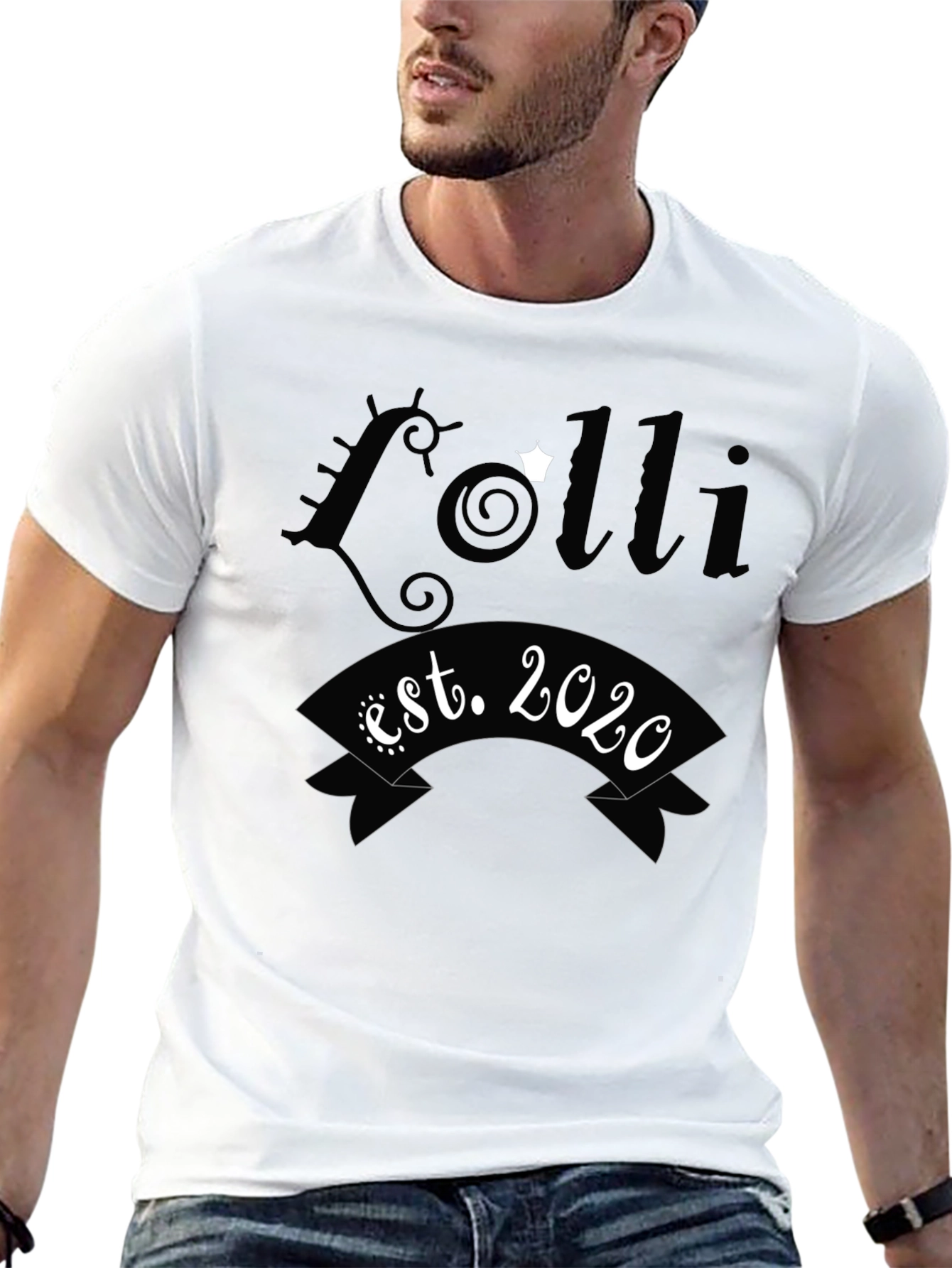 Lolli Est. 2020 Black Graphic Tee