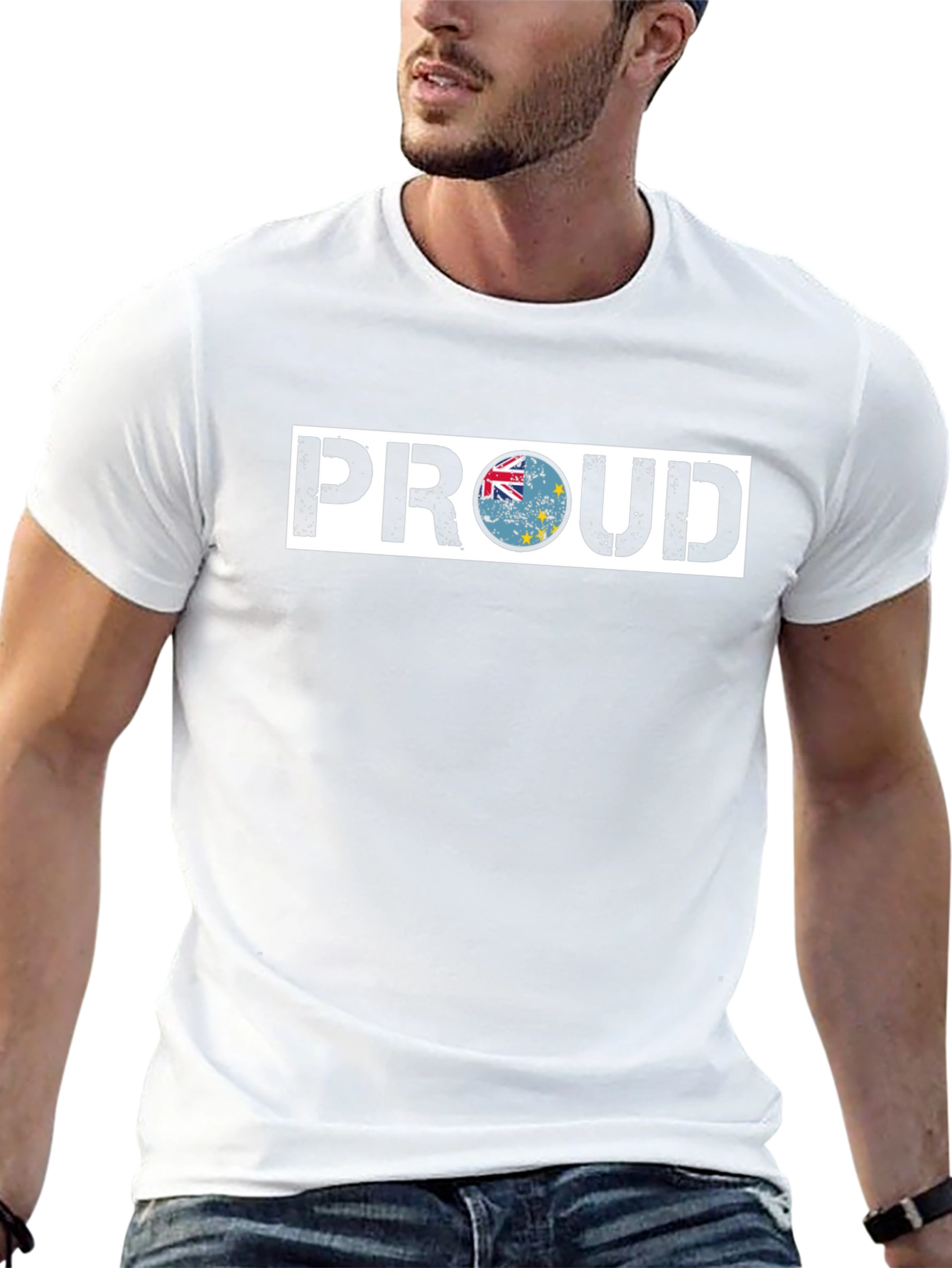 Tuvalu Proud T-Shirt - Black Crew Neck Tee