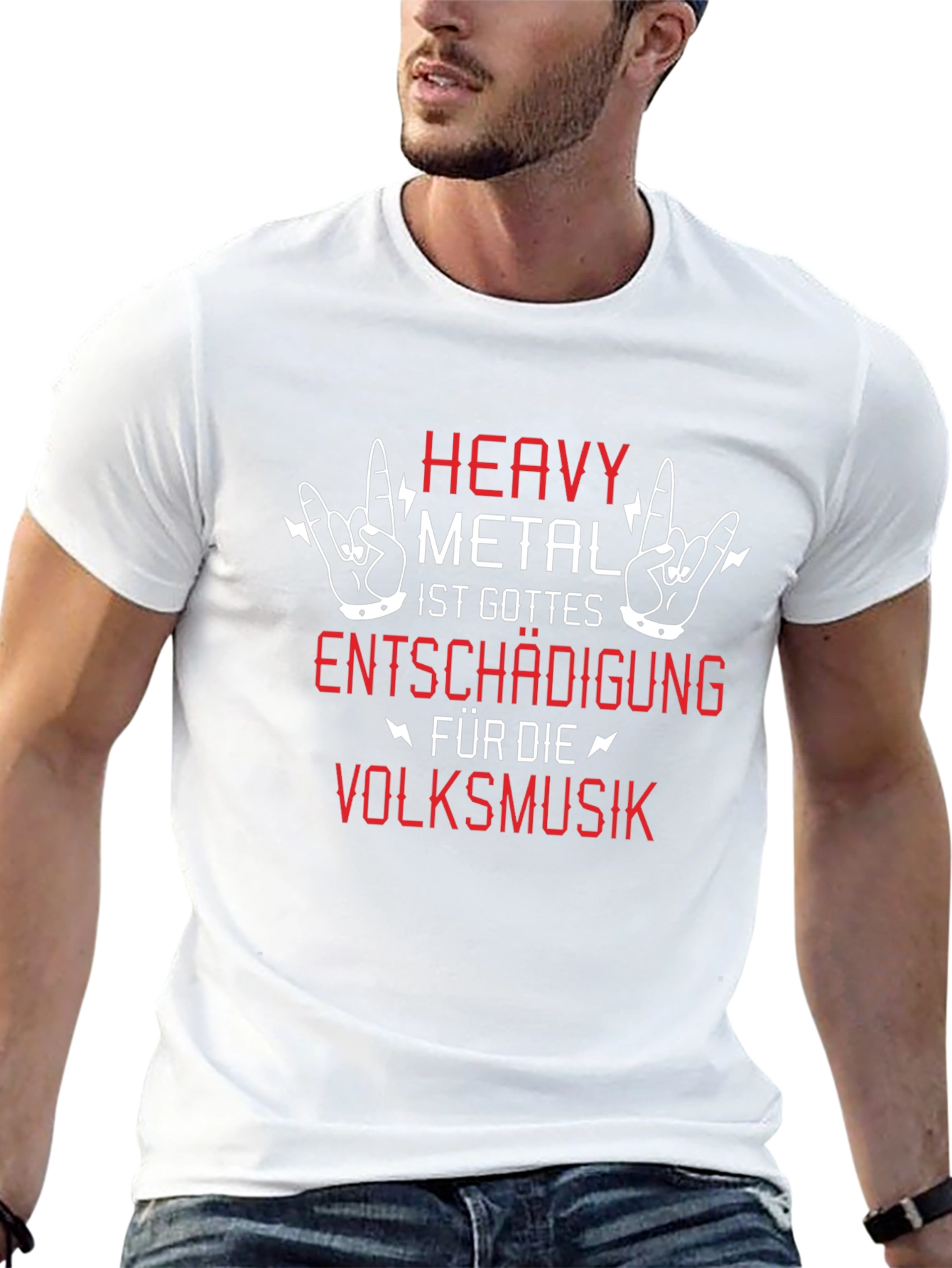 Heavy Metal T-Shirt: Gods Compensation for Folk Music