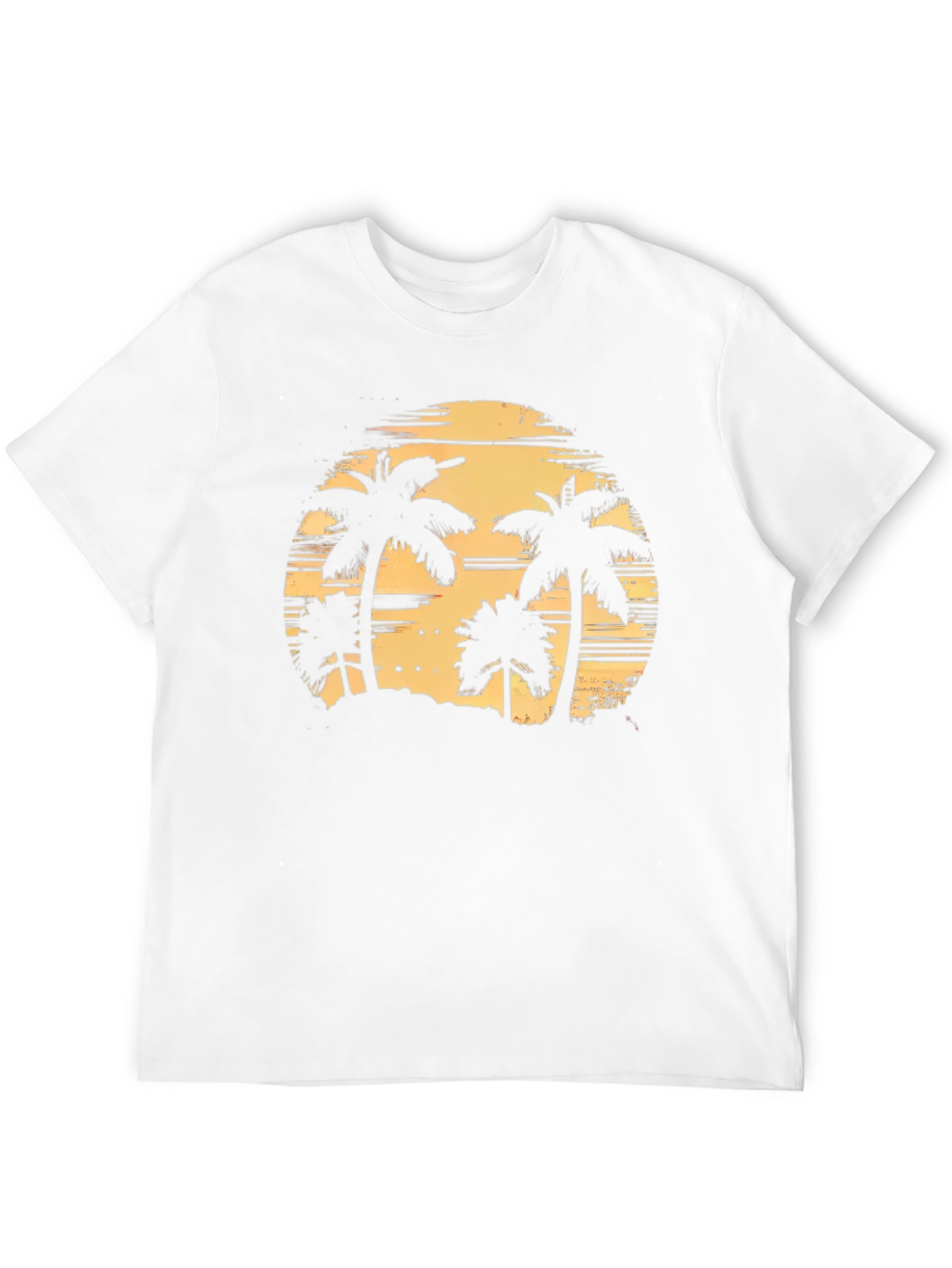 Tropical Palm Tree Sunset Graphic T-Shirt