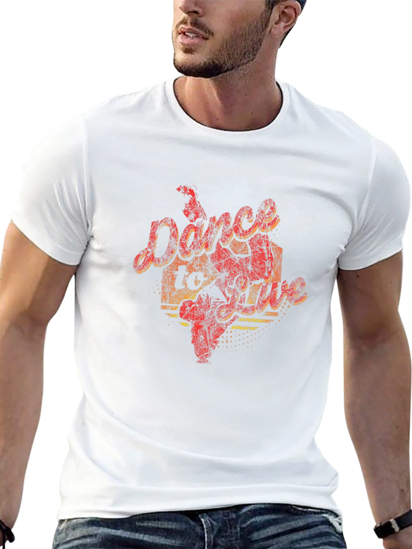 Dance To Live Graphic Black T-Shirt